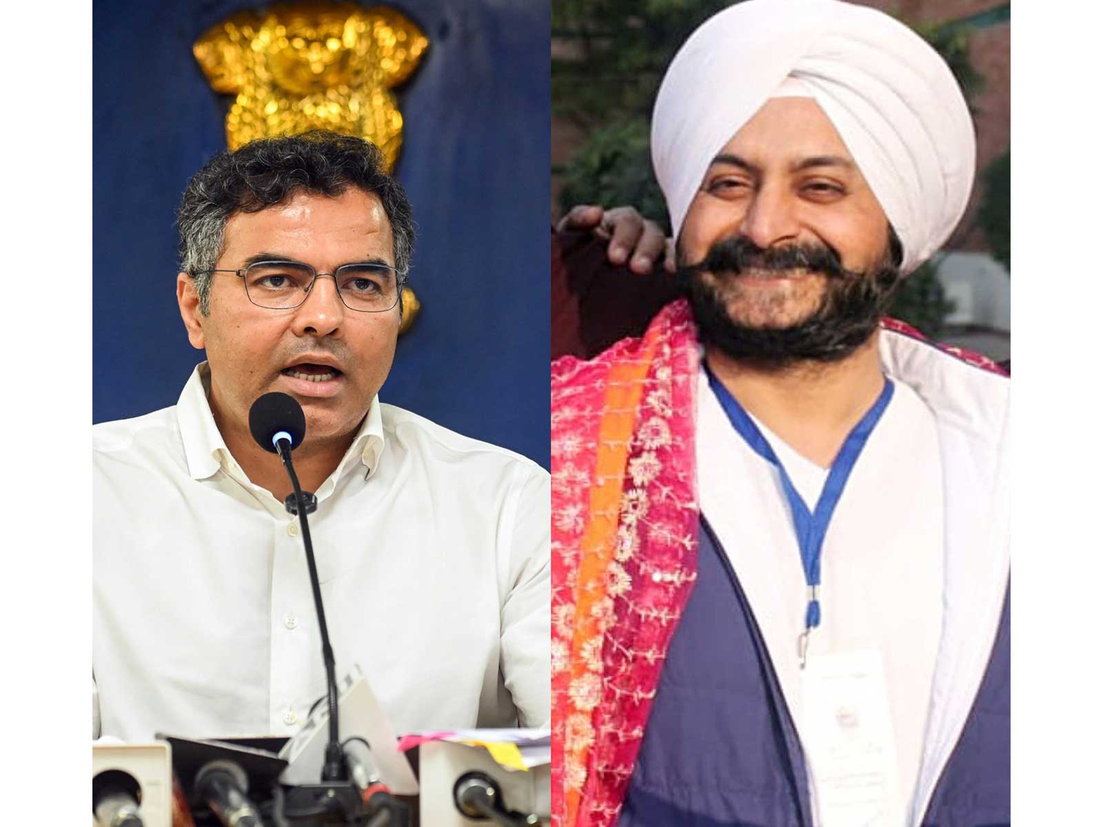 Delhi Minister Parvesh Verma and AAP MLA Jarnail Singh (File Photo/ANI)