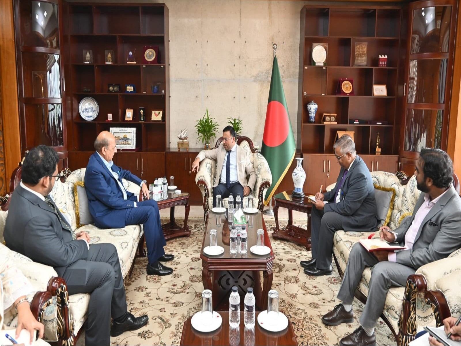 High Commissioner of India to Bangladesh, Dinesh Trivedi, paid courtesy calls on Bangladesh's State Minister for Foreign Affairs Humaiun Kobir (Photo/Bangladesh Foreign Ministry)