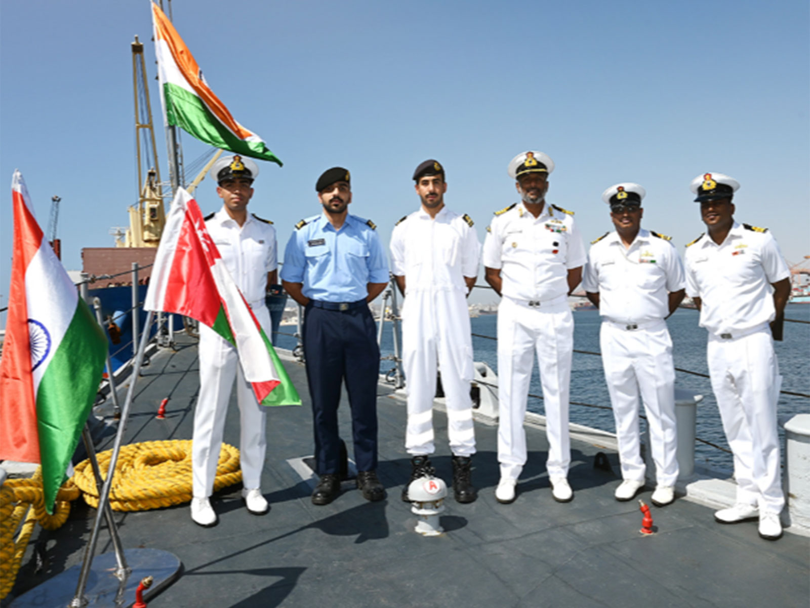 Indian Naval Ship Ranvijay makes port call at Oman's Salalah (Photo/X/@IndiannavyMedia)
