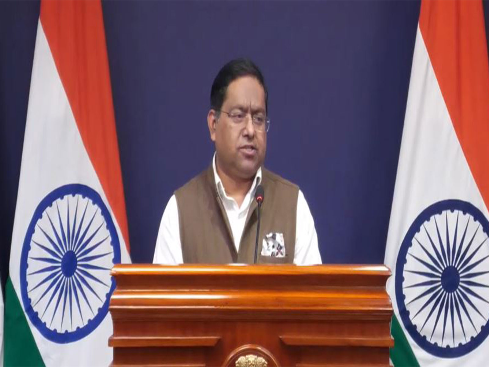 Ministry of External Affairs Spokesperson Randhir Jaiswal (Photo/Youtube@MEAIndia) Ministry of External Affairs Spokesperson Randhir Jaiswal (Photo/Youtube@MEAIndia)