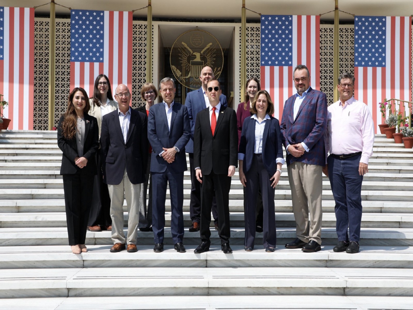 US Ambassador Sergio Gor along with all SCA Ambassadors (Photo/X@USAmbIndia) US Ambassador Sergio Gor along with all SCA Ambassadors (Photo/X@USAmbIndia)