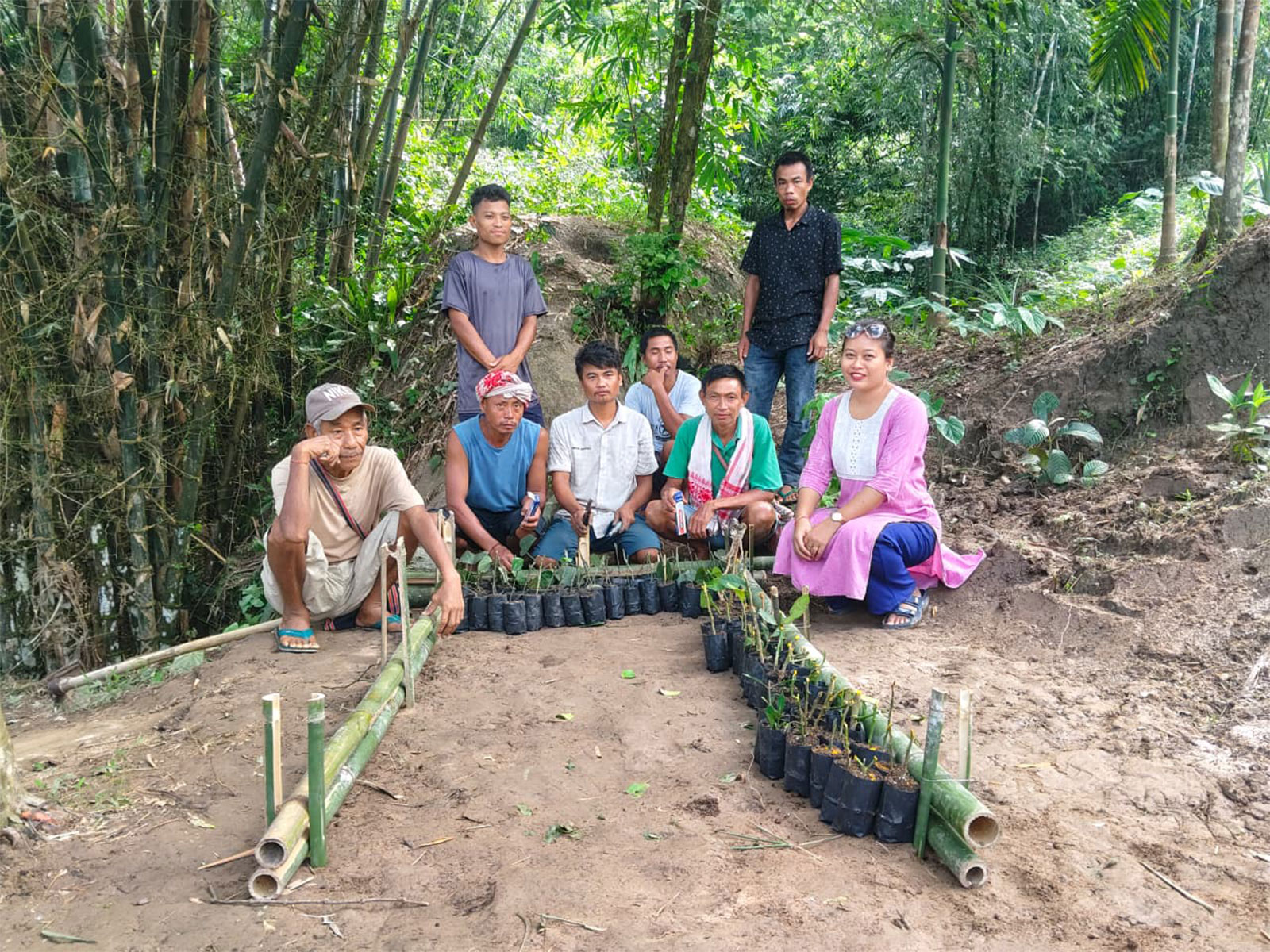 Aaranyak trains marginalised farmers in backyard nursery skills (Photo/ANI) Aaranyak trains marginalised farmers in backyard nursery skills (Photo/ANI)