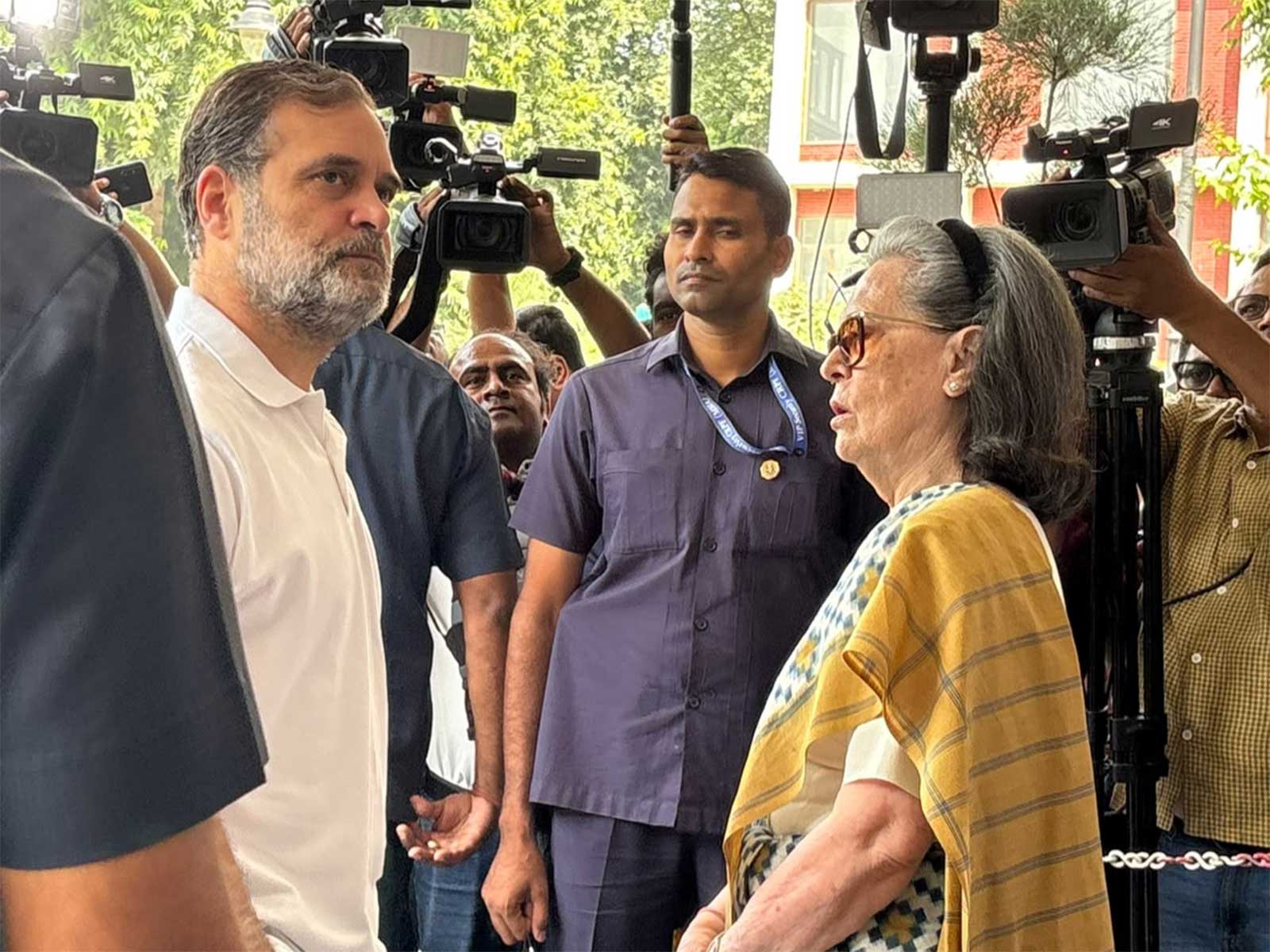 Leader of Opposition in Lok Sabha Rahul Gandhi and Congress leader Sonia Gandhi (Photo/ANI) Leader of Opposition in Lok Sabha Rahul Gandhi and Congress leader Sonia Gandhi (Photo/ANI)