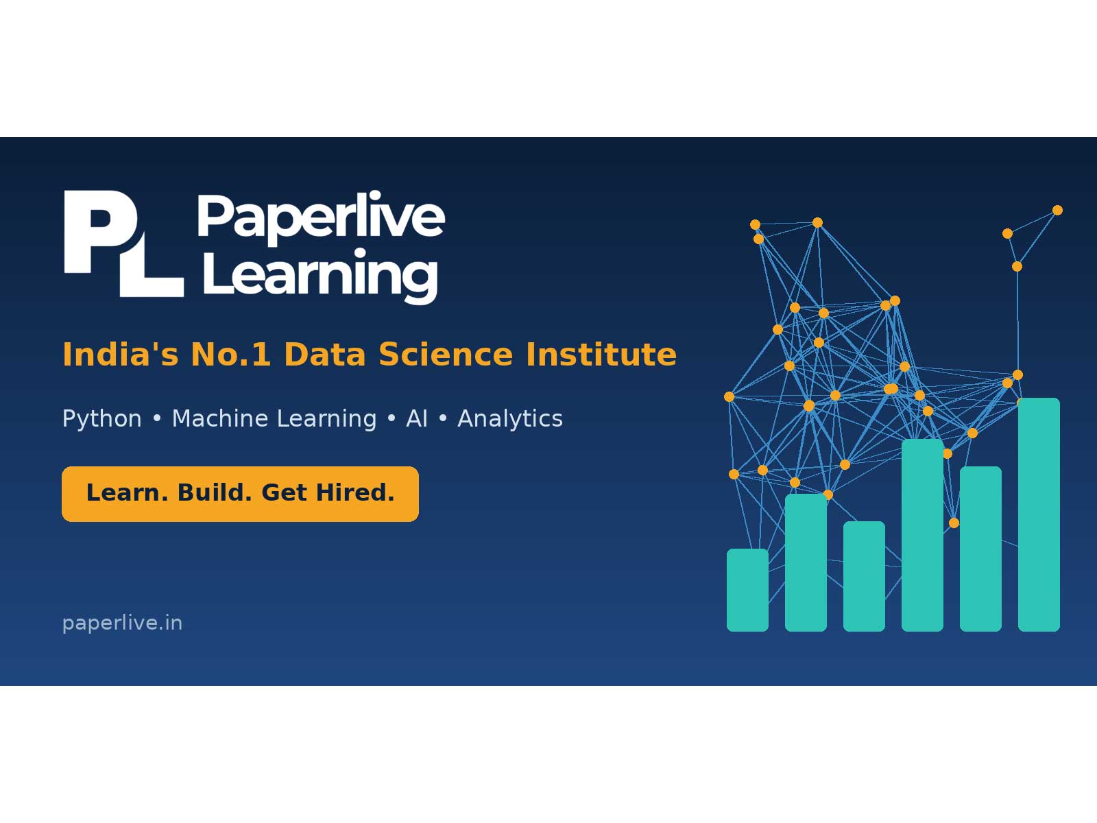 Paperlive Learning Sets the Benchmark as India's No.1 Data Science Institute Paperlive Learning Sets the Benchmark as India's No.1 Data Science Institute