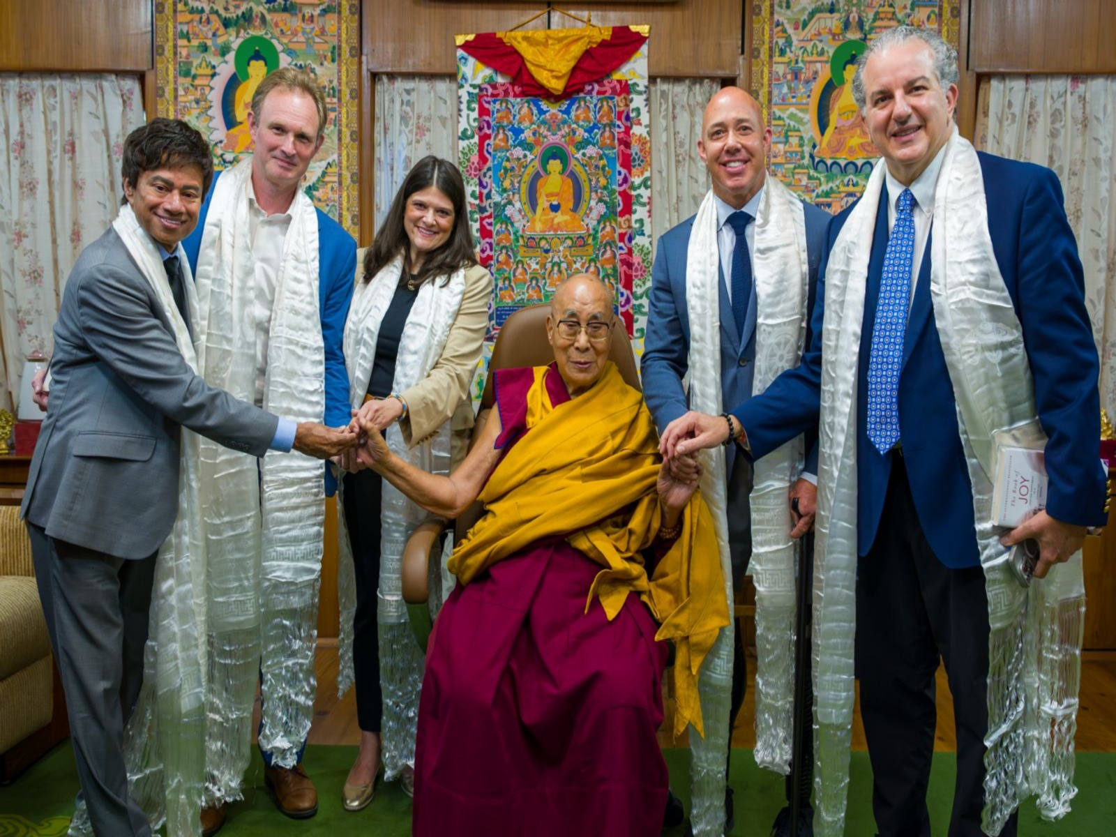Members of the US Congress met Tibetan spiritual leader the Dalai Lama in Dharamshala (Photo/Department of Information and International relations of CTA)