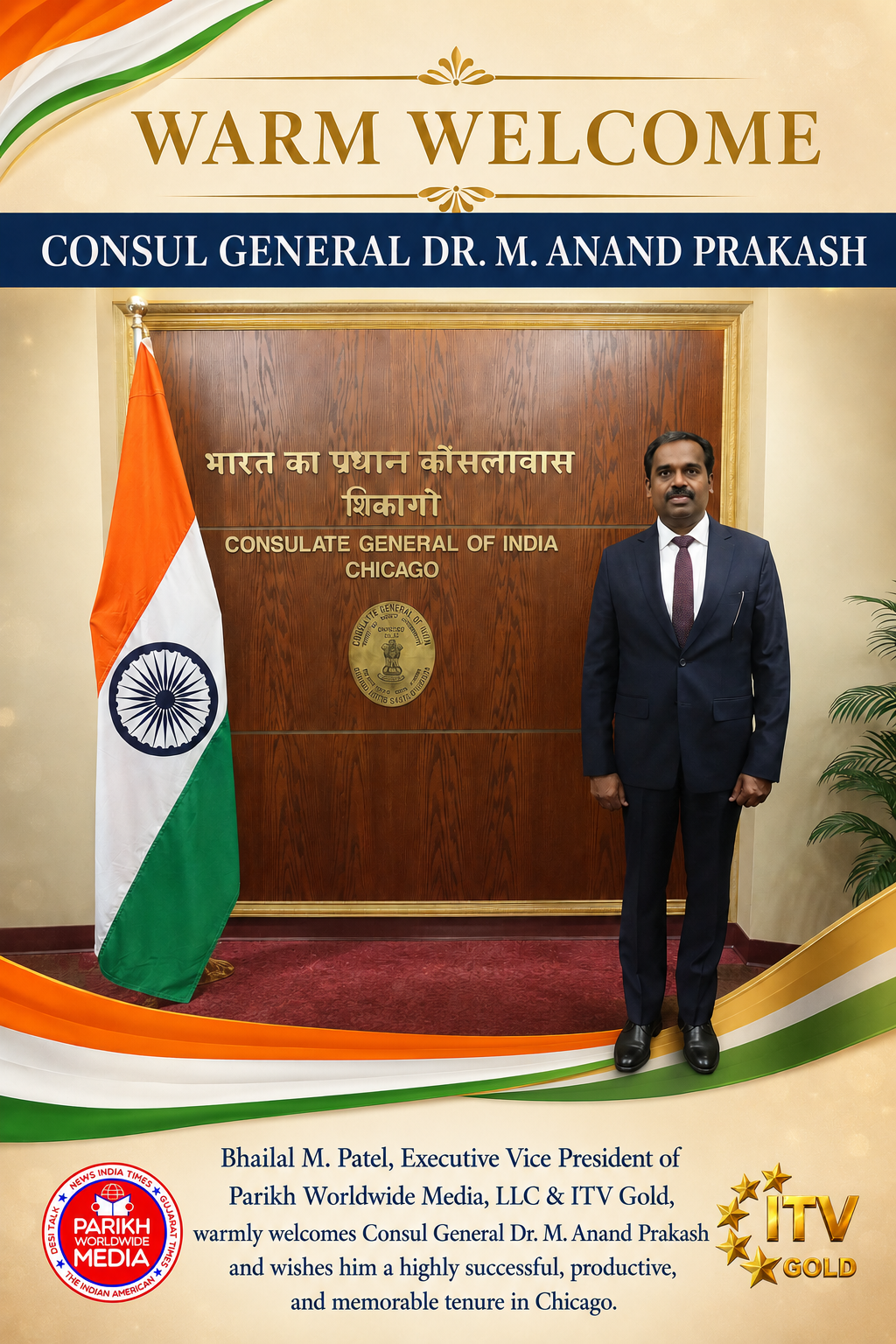 Parikh Worldwide Media Welcomes India’s New Consul&hellip;