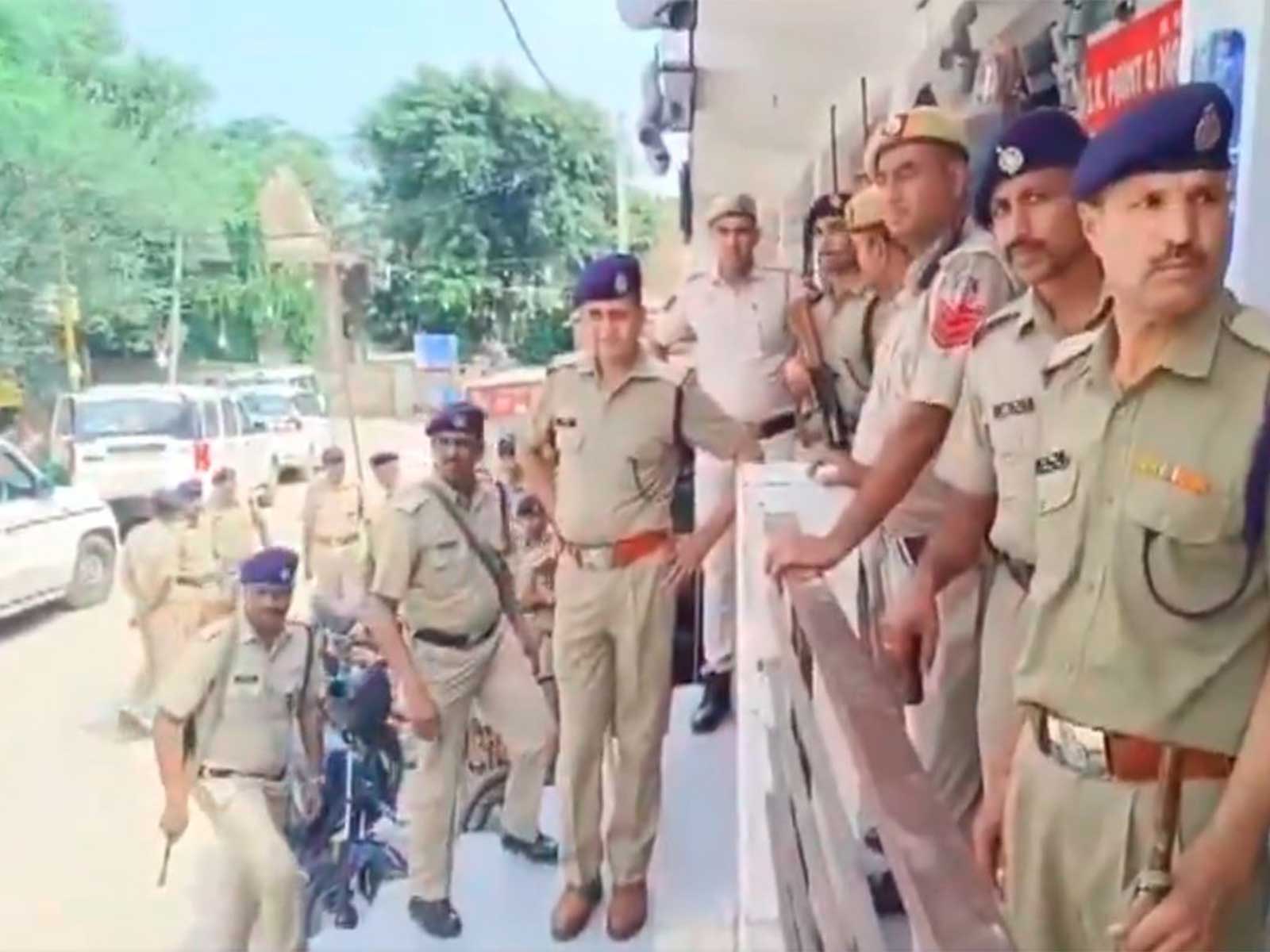Delhi Police at the site of incident (File Photo/ANI)