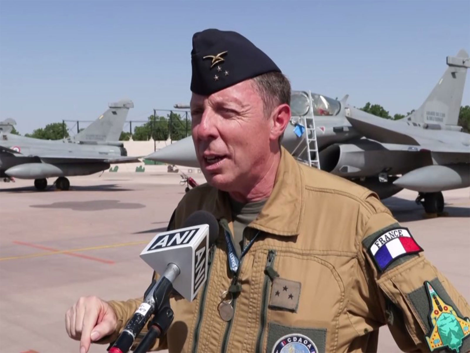 French Air Defence Deputy Commander Julien Sabene (Photo/ANI)