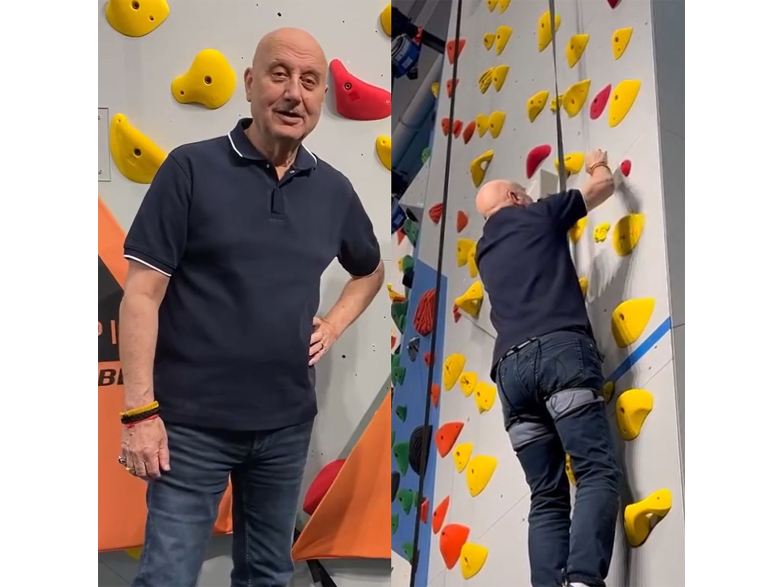 “What if I am 71 now…”: Anupam Kher takes on 35-foot rock climbing challenge