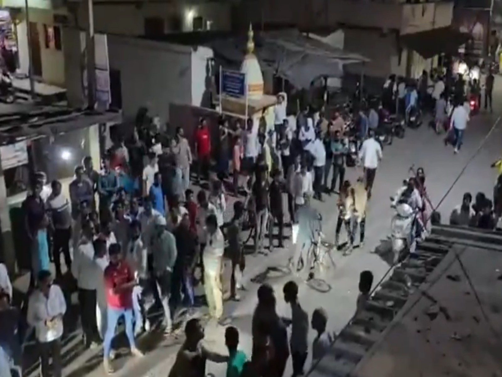 Locals gather outside Winners Academy (Photo/ANI) Locals gather outside Winners Academy (Photo/ANI)