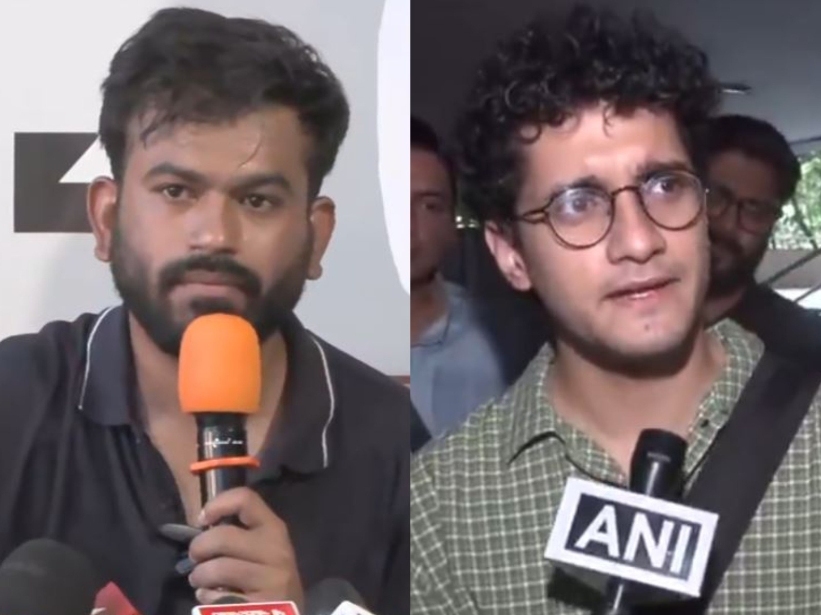 Cockroach Janata Party spokepersons Abhijeet Dipke and Sourav Das (Photo/ANI)