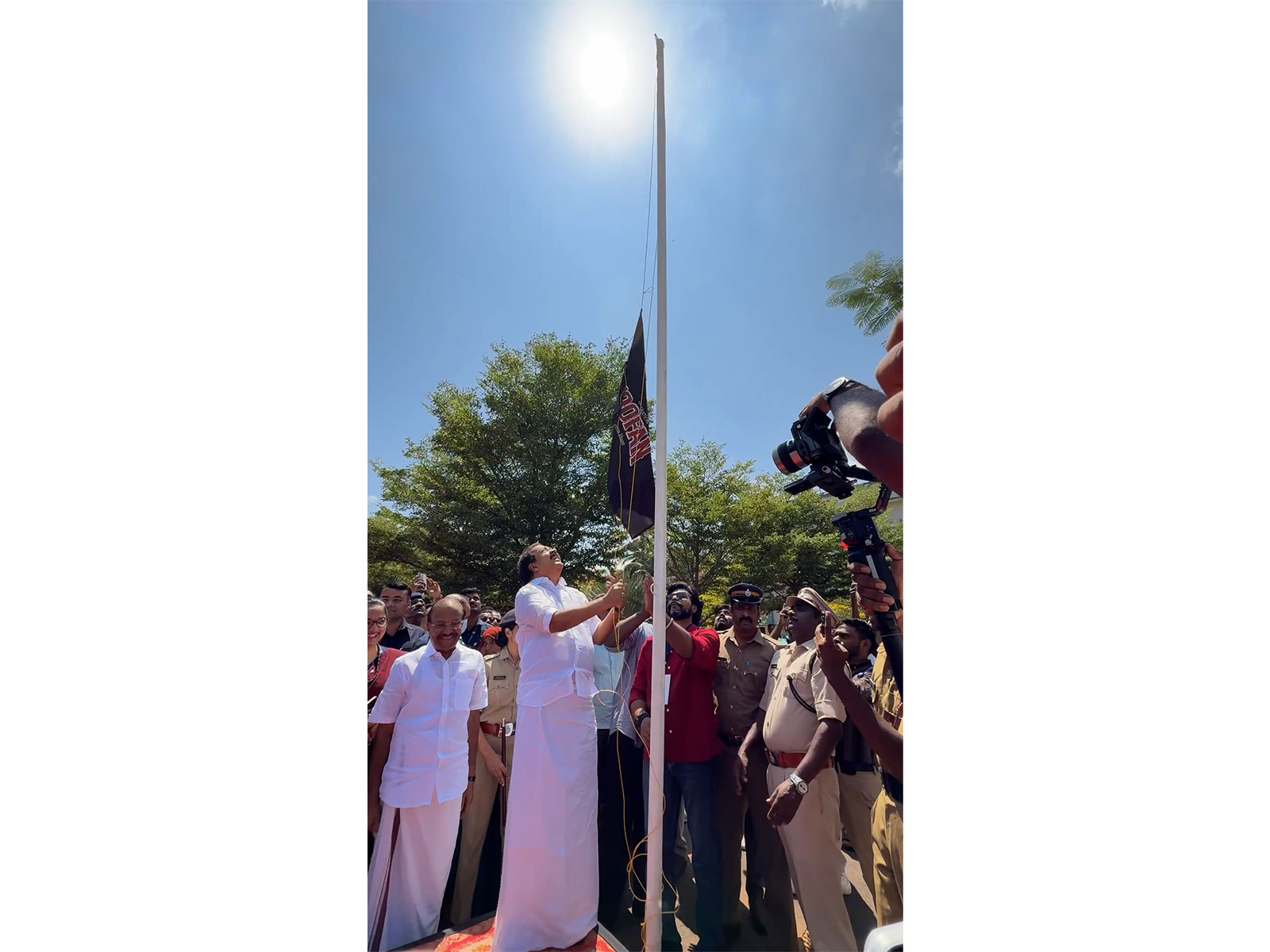 Toofan Phase 2 Begins: Home Minister Ramesh Chennithala hoists the Toofan flag in Vengara, inaugurating Toofan Thaddesham in collaboration with the Local Self-Governments