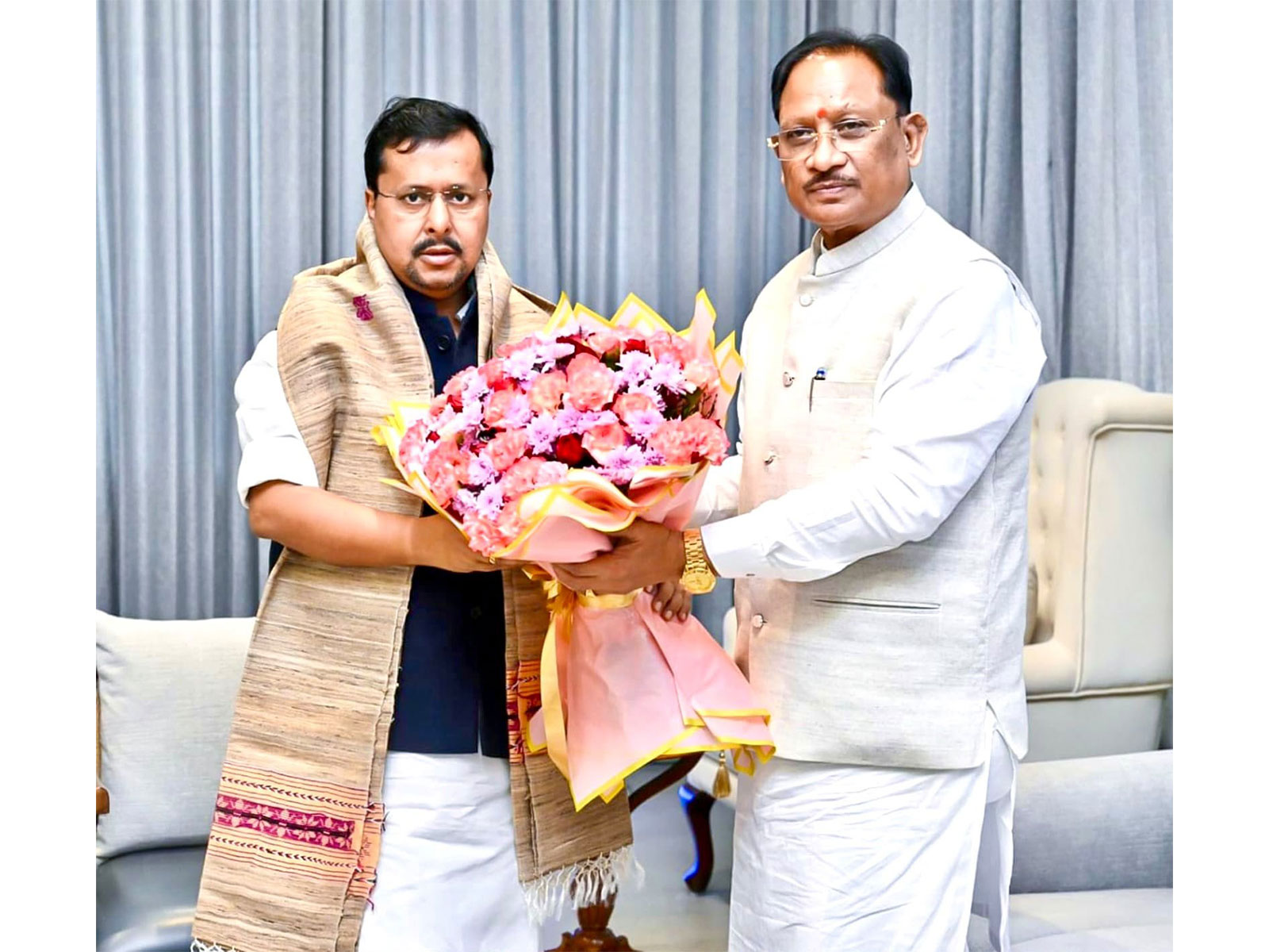 Chhattisgarh CM Vishnu Deo Sai meets BJP chief Nitin Nabin (Photo: CMO) Chhattisgarh CM Vishnu Deo Sai meets BJP chief Nitin Nabin (Photo: CMO)