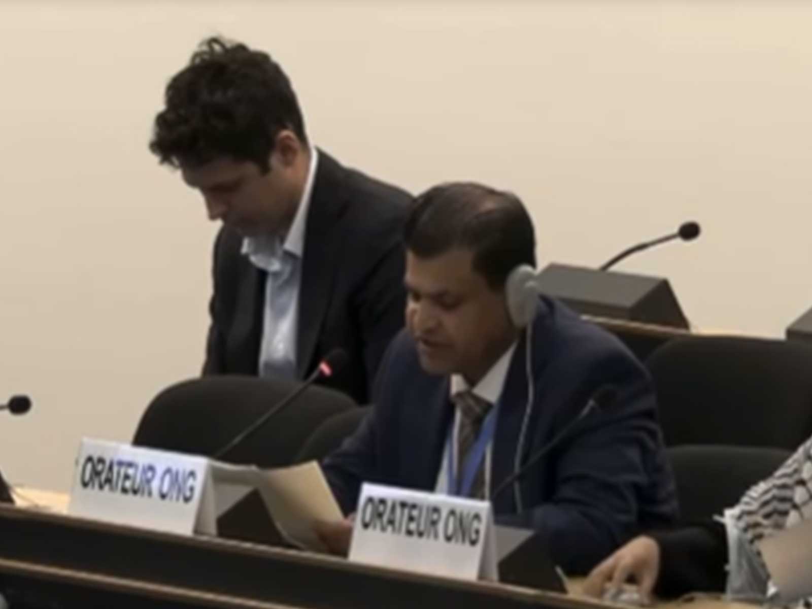  President of the Baloch Voice Association Munir Mengal (Photo/UNHRC)
