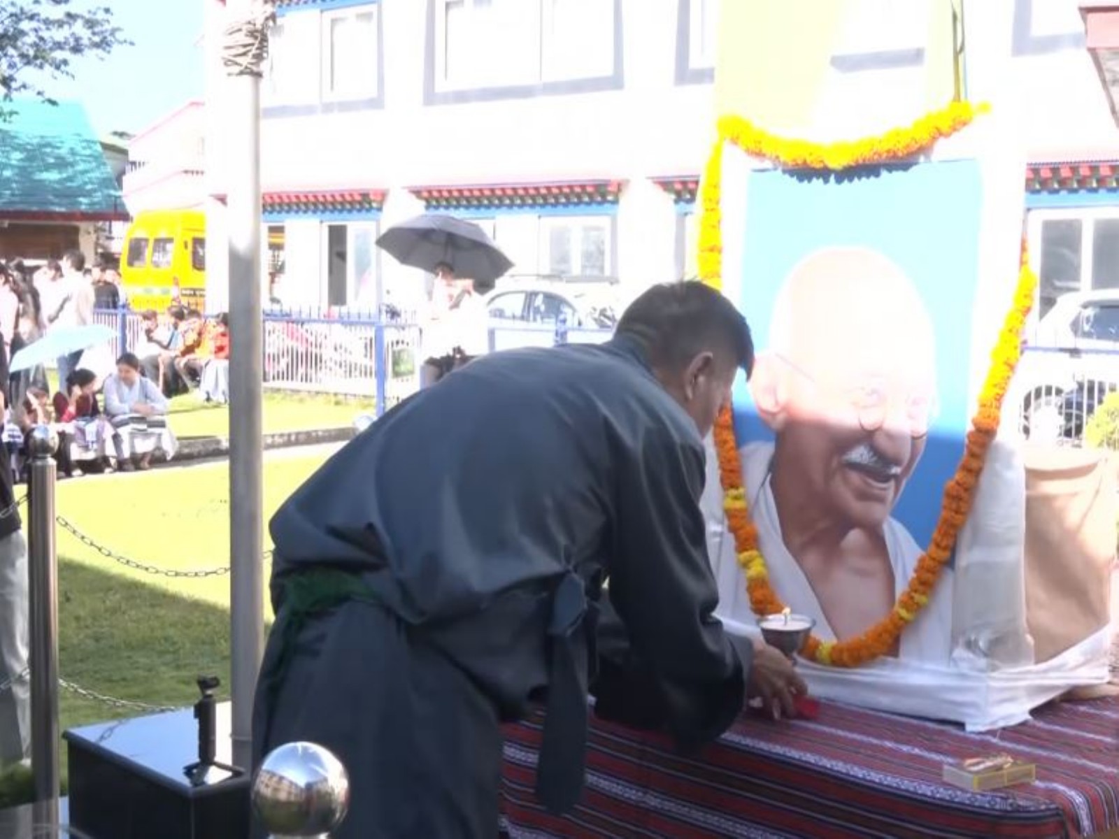 On Gandhi Jayanti, Tibetan Sikyong calls for peace, human dignity, freedom (Photo/ANI) On Gandhi Jayanti, Tibetan Sikyong calls for peace, human dignity, freedom (Photo/ANI)