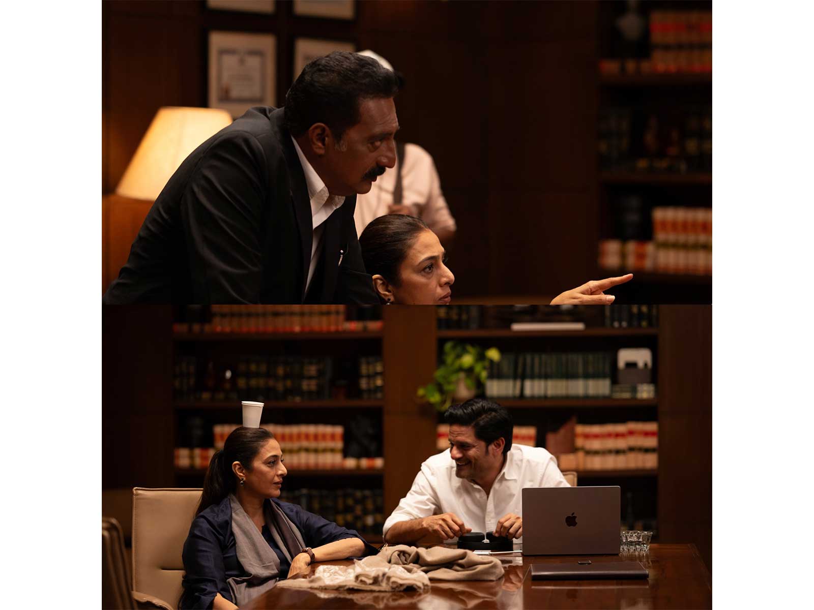 Tabu shares BTS moments with 'Drishyam 3' actors Jaideep Ahlawat, Prakash Raj (Photo/Instagram@tabutiful)