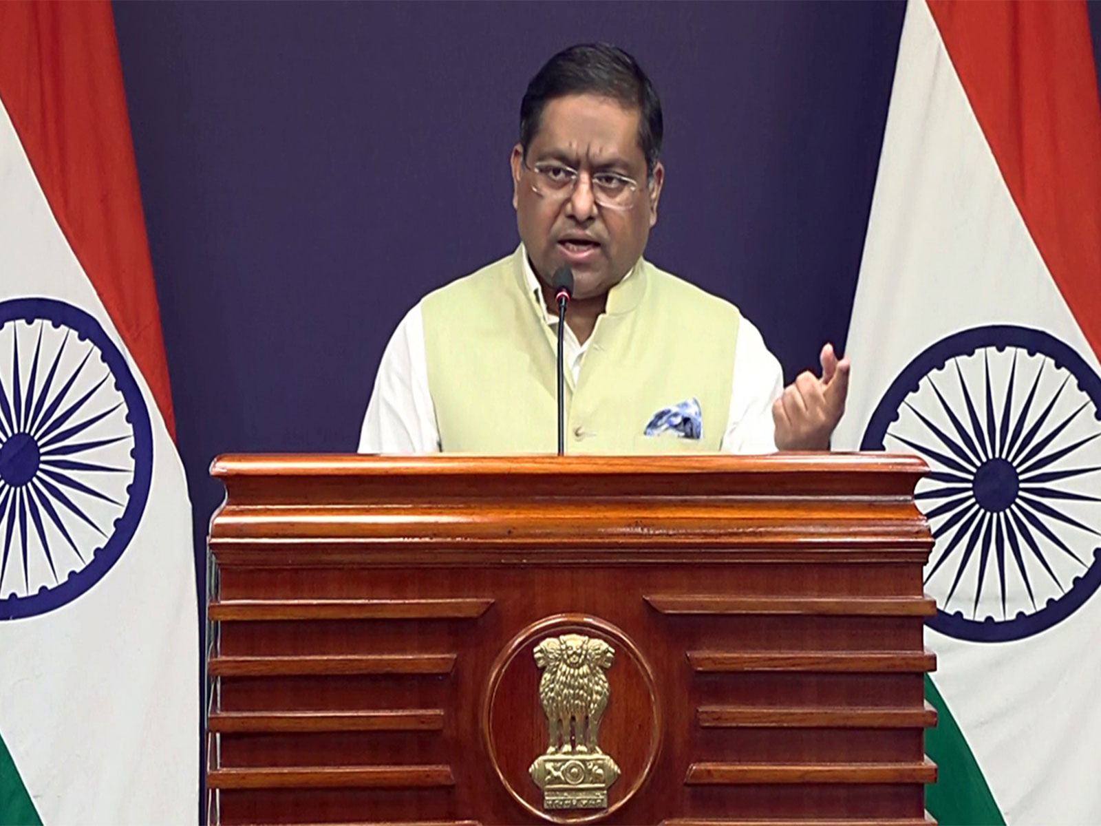 MEA Spokesperson Randhir Jaiswal (File Photo/ANI) MEA Spokesperson Randhir Jaiswal (File Photo/ANI)