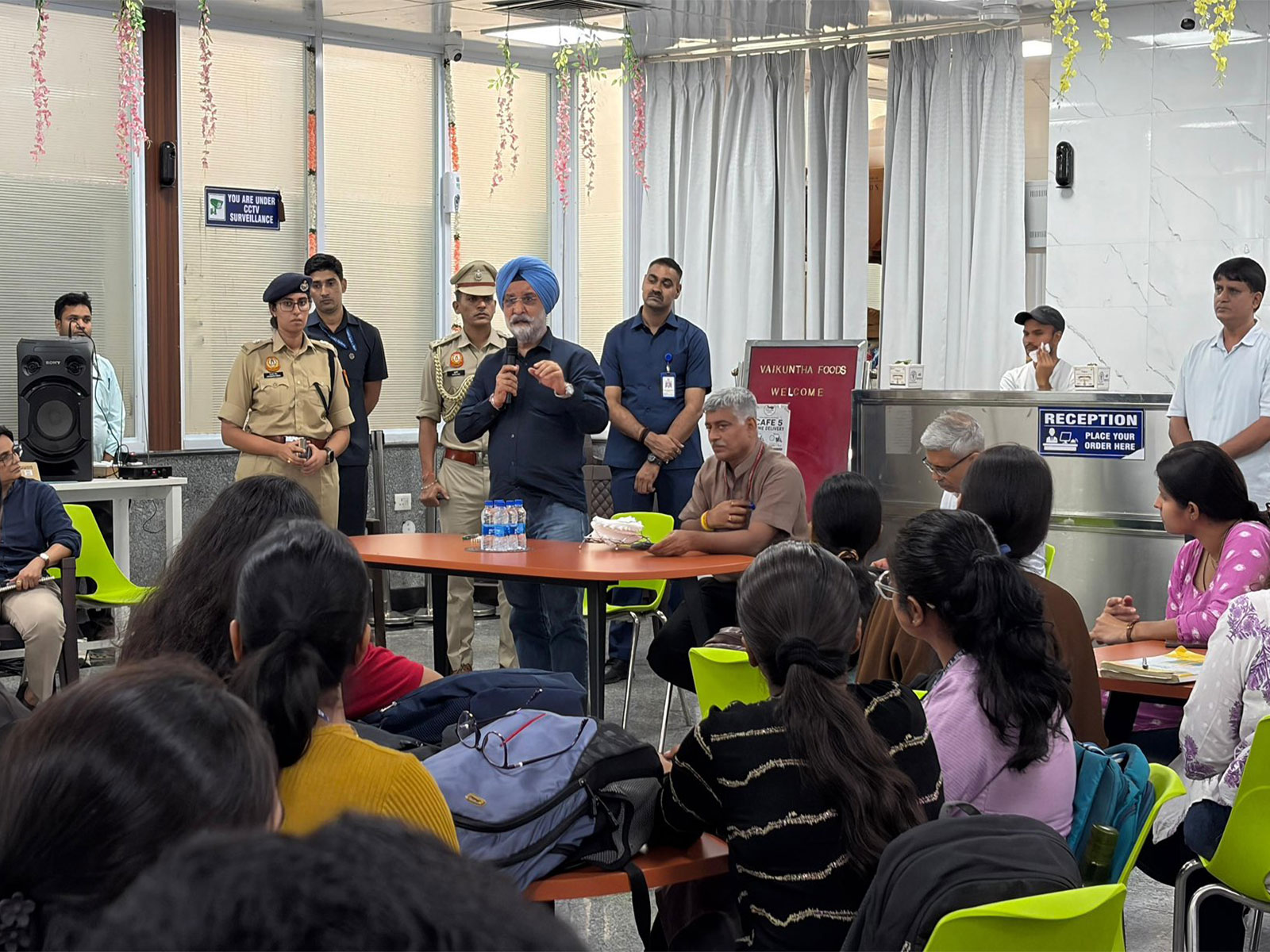 Delhi Lieutenant Governor Taranjit Singh Sandhu at AIIMS Delhi (Photo/X/@LtGovDelhi)
