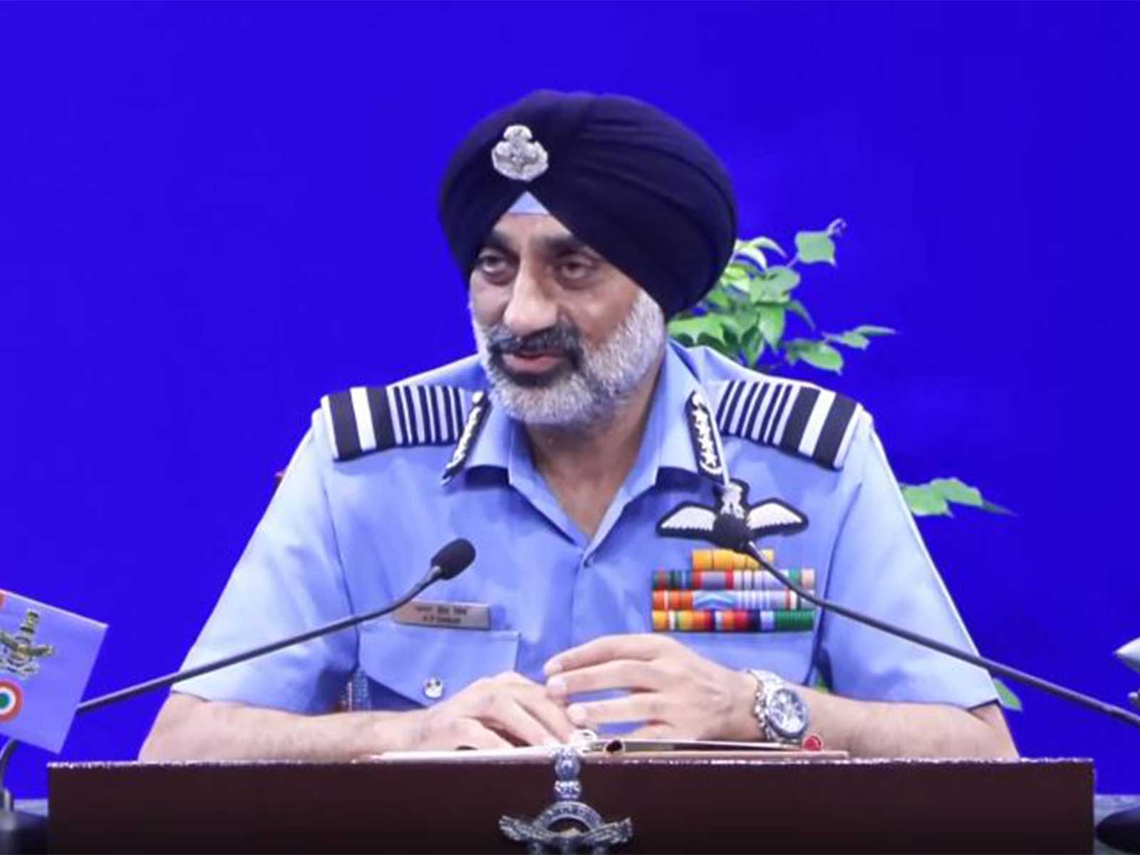 Indian Air Force Chief Air Chief Marshal Amar Preet Singh (Photo/ANI)