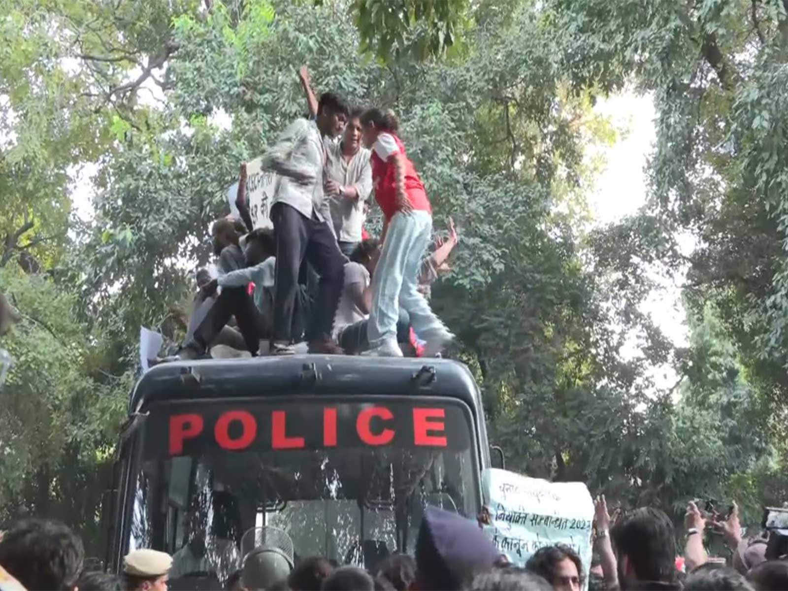 AISA holds protest march demanding CEC’s resignation (Photo/ANI)