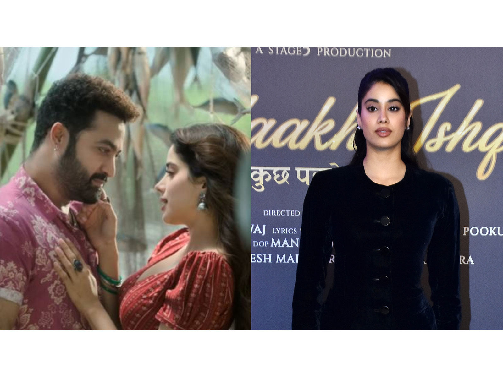 Janhvi Kapoor reacts to 'Chuttamalle' AI-video (Photo/ANI/TSeries)