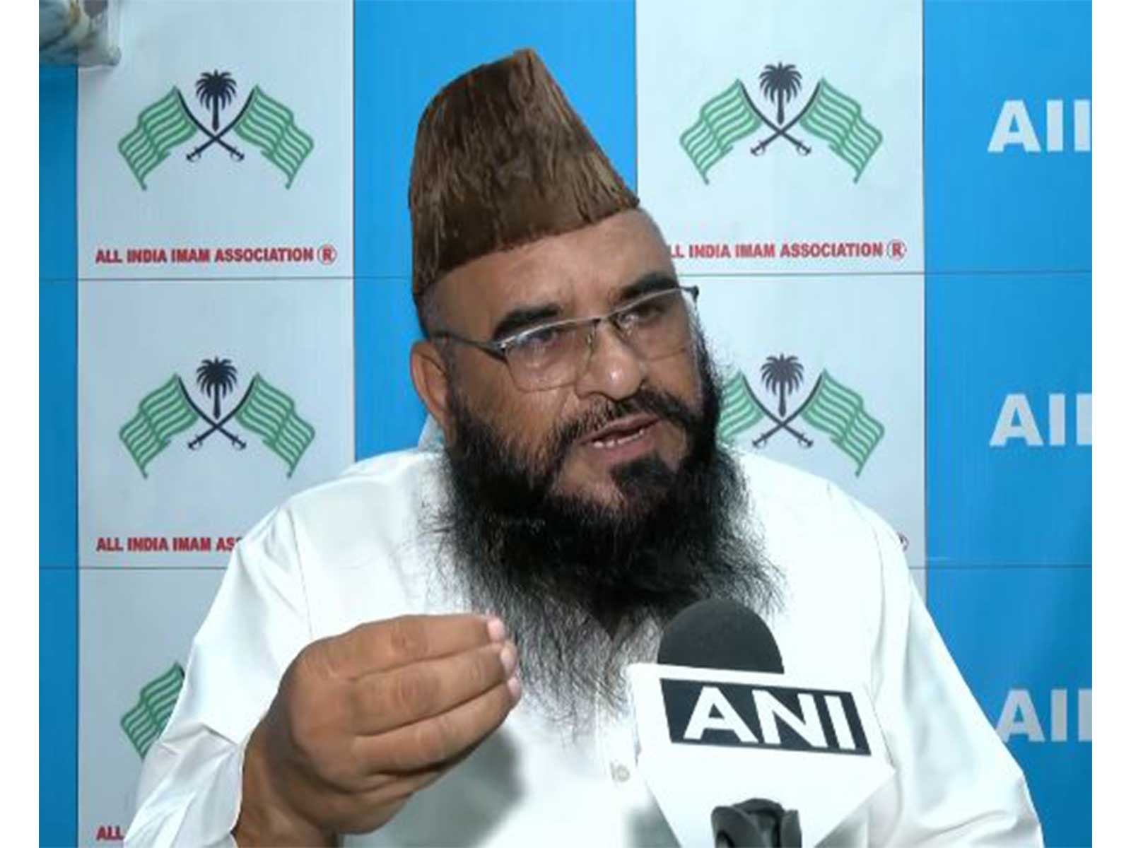 All India Imam Association (AIAA) President Maulana Sajid Rashidi (Photo/ANI)