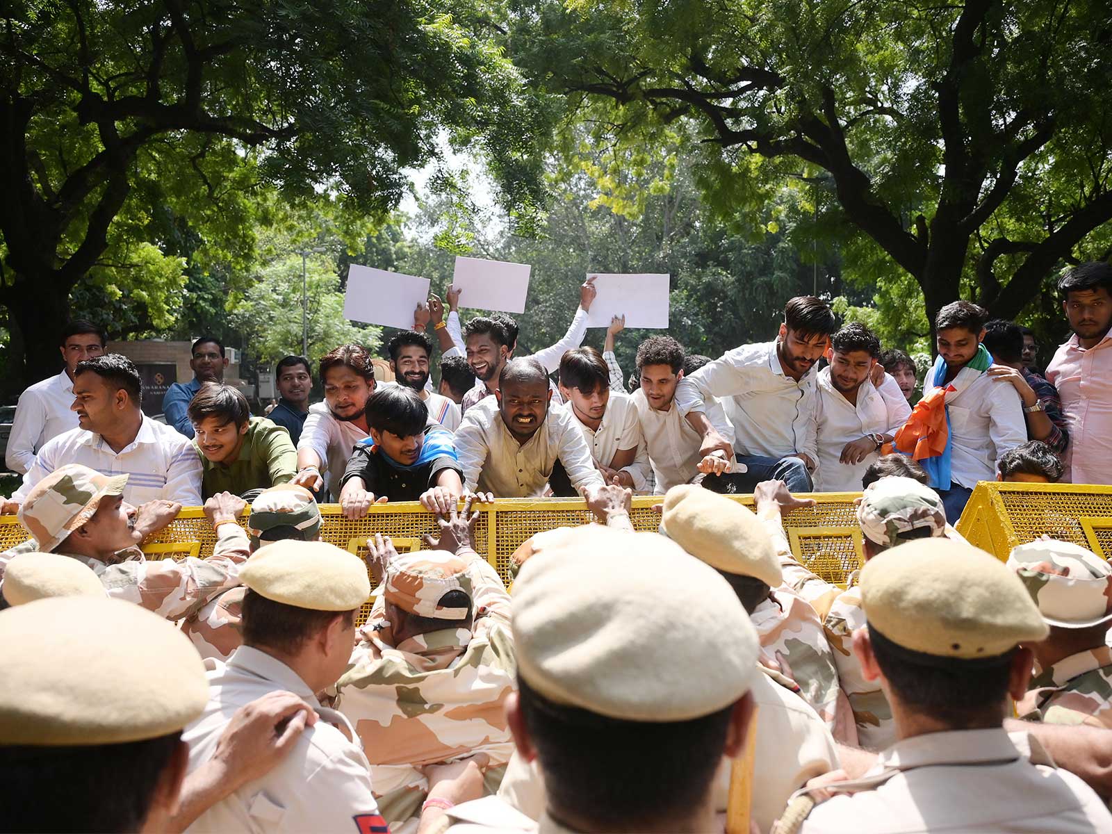 Jantar Mantar protest against CEC Gyanesh Kumar (Photo/ANI)