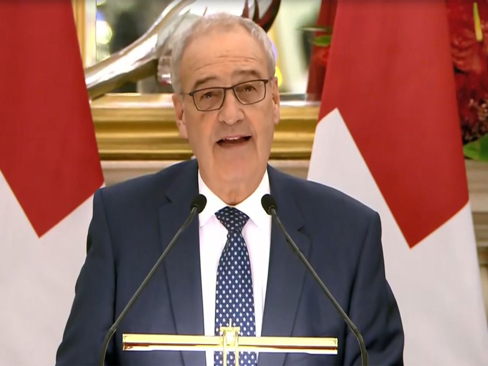 Swiss President Guy Parmelin (Photo/ANI) Swiss President Guy Parmelin (Photo/ANI)