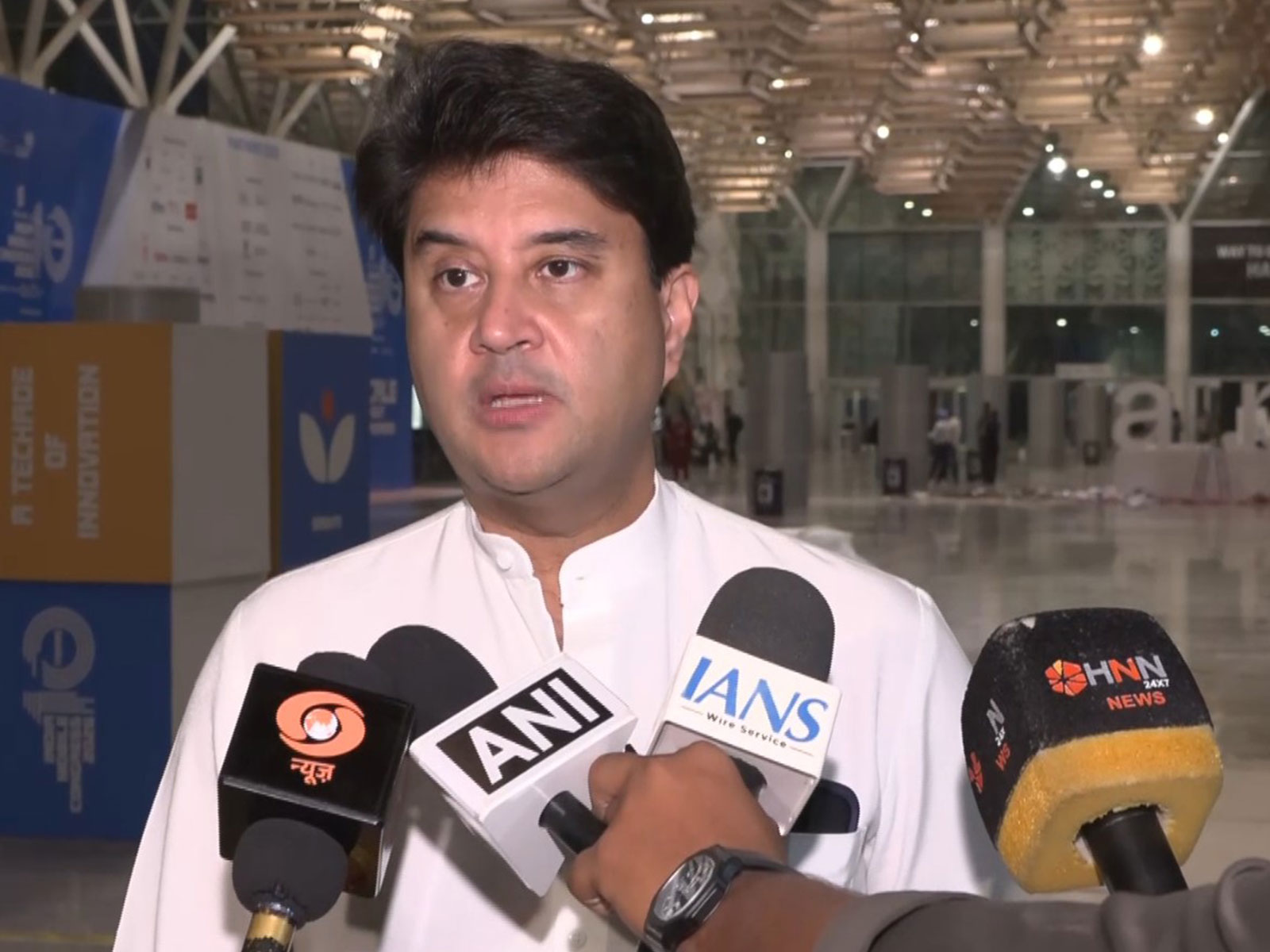 Union Minister for Communications Jyotiraditya Scindia. (Photo-ANI) Union Minister for Communications Jyotiraditya Scindia. (Photo-ANI)