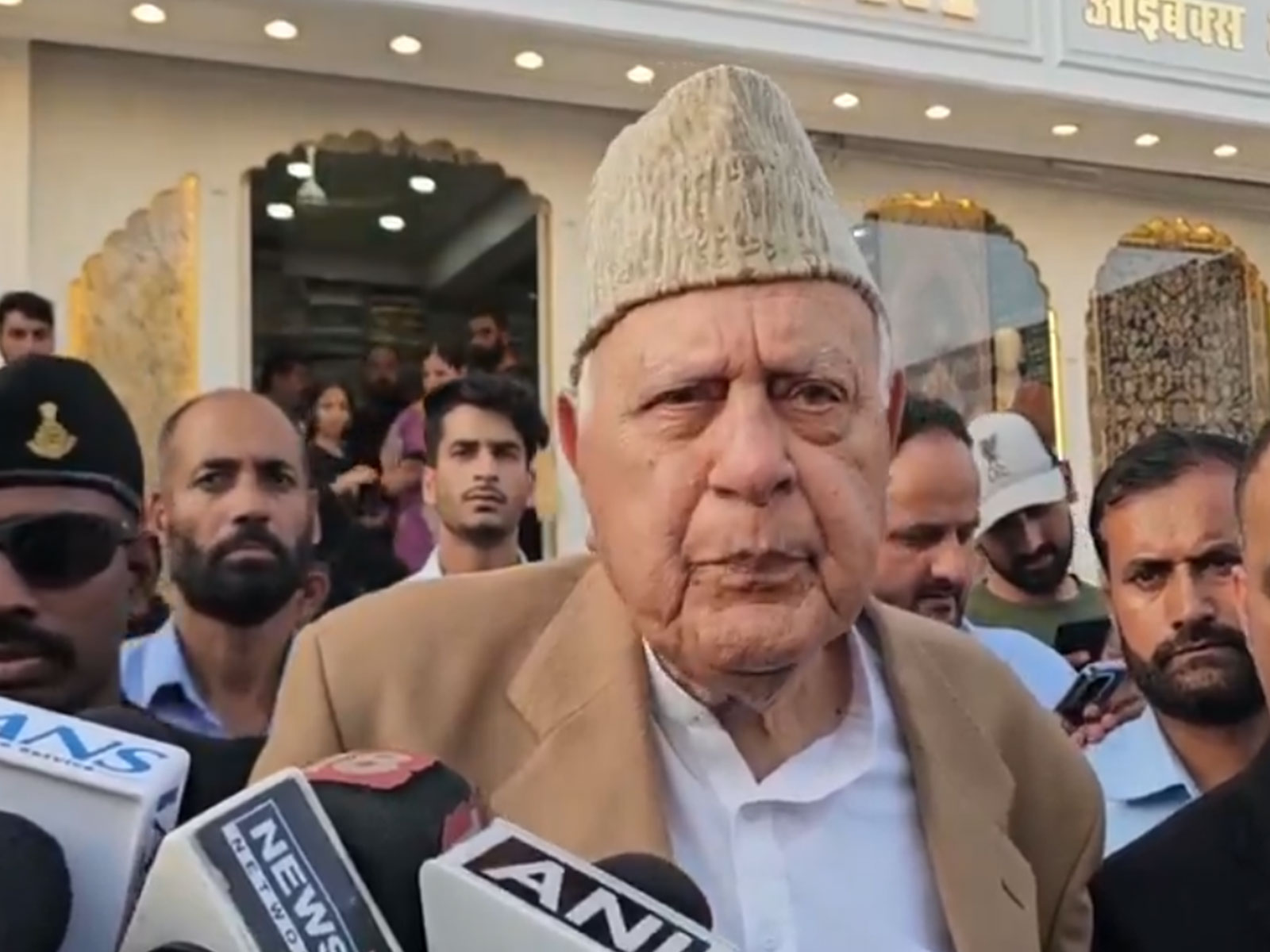 Jammu and Kashmir National Conference chief Farooq Abdullah (Photo/ANI) Jammu and Kashmir National Conference chief Farooq Abdullah (Photo/ANI)