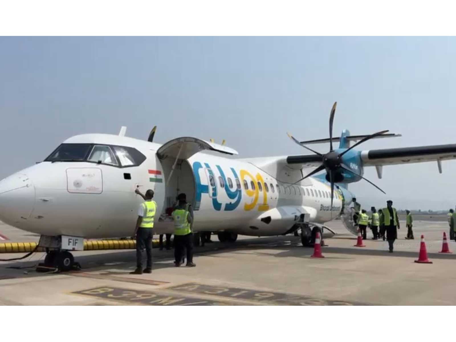 FLY91 begins operations from Navi Mumbai airport (Photo: PRO) FLY91 begins operations from Navi Mumbai airport (Photo: PRO)