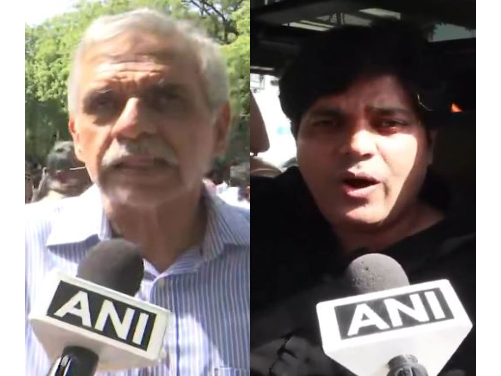 Chairperson of Rachnatmak Congress, Sandeep Dikshit and Congress leader Imran Pratapgarhi (Photo/ANI)