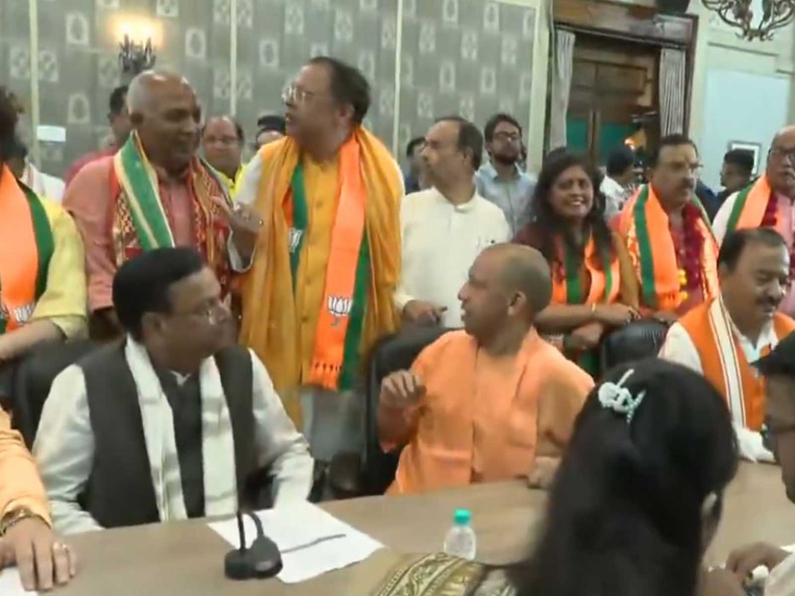 BJP candidates file nominations in the presence of the Chief Minister (Photo/ANI)