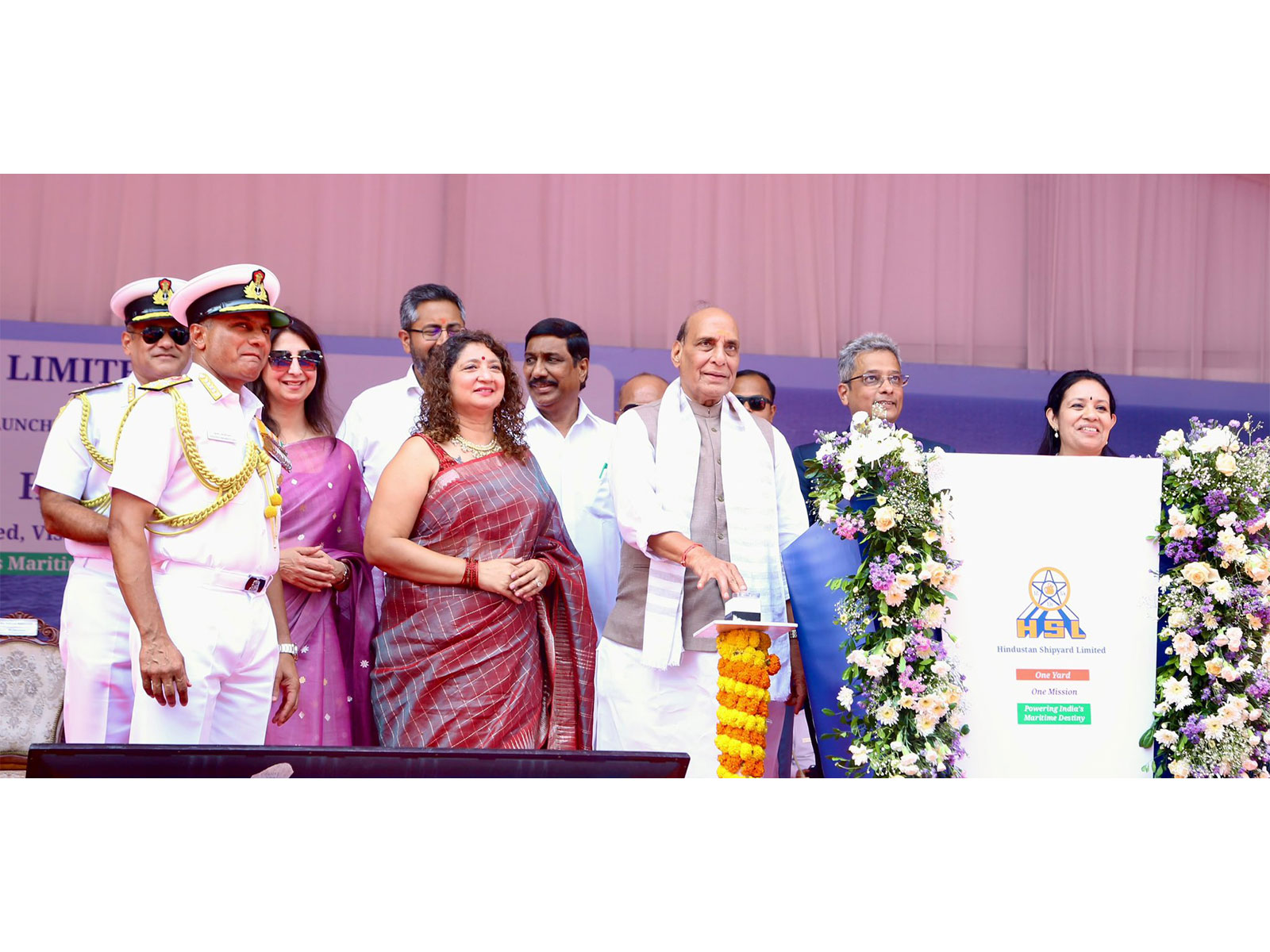Defence minister Rajnath Singh at the event (Photo/X/@rajnathsingh)