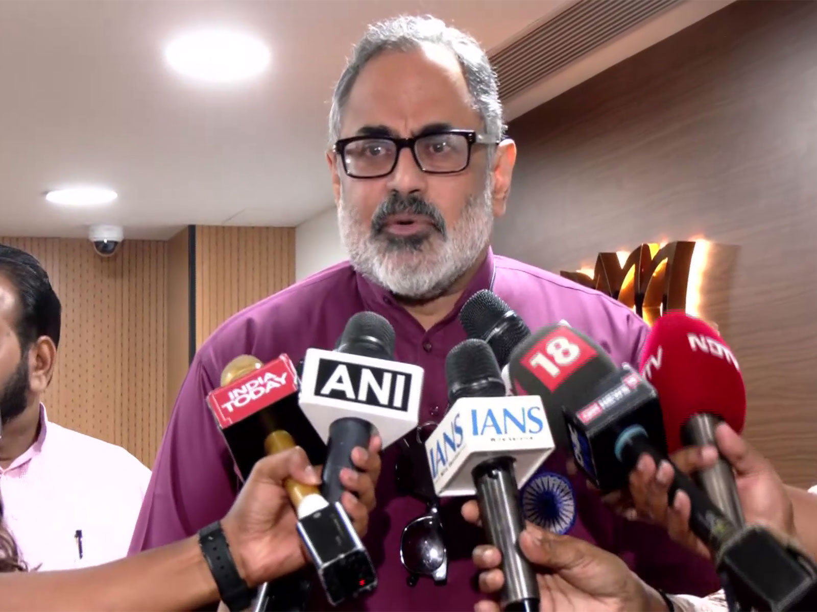 Keralam BJP President Rajeev Chandrasekhar (Photo/ANI)