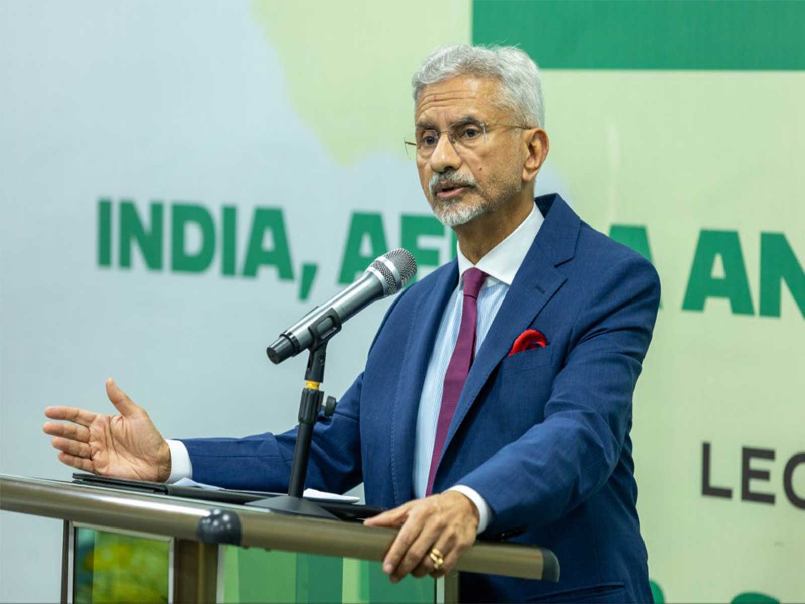 External Affairs Minister S Jaishankar at the Foreign Service Institute of Ghana (Photo/X@DrSJaishankar)