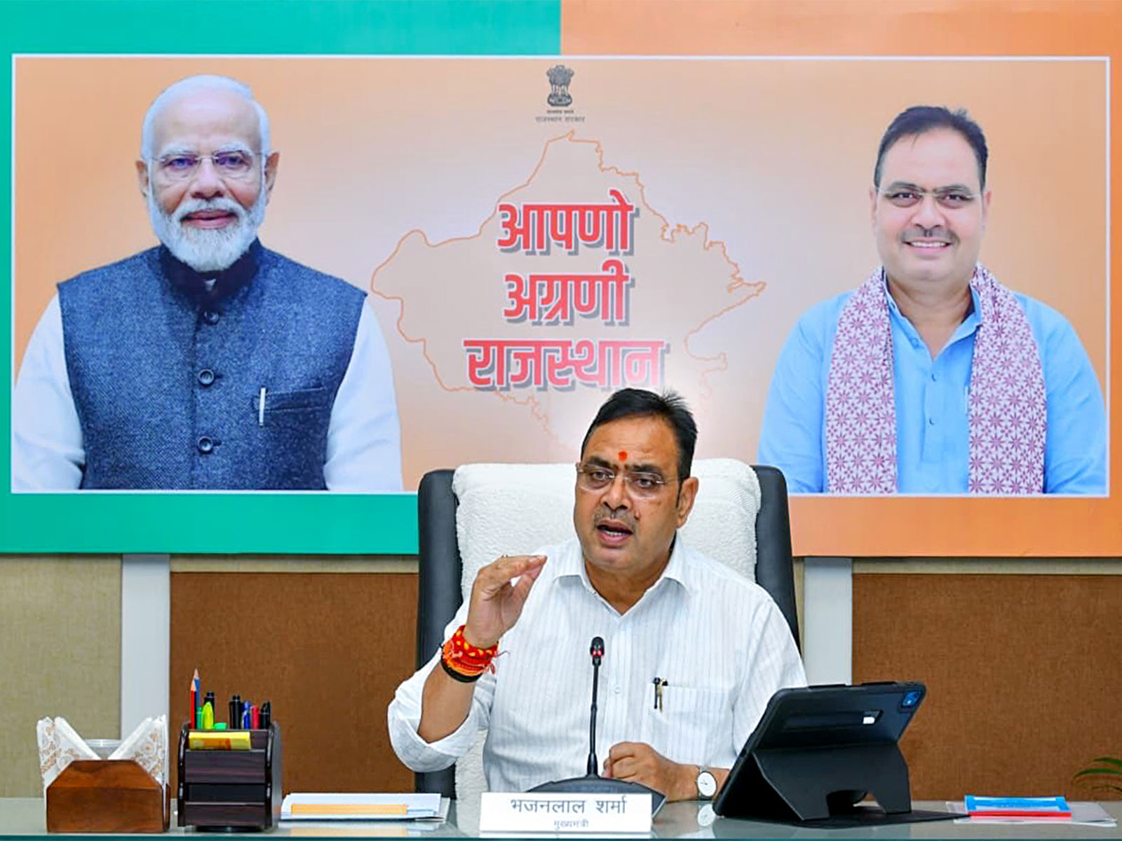 Rajasthan Chief Minister Bhajanlal Sharma (Photo/ANI)