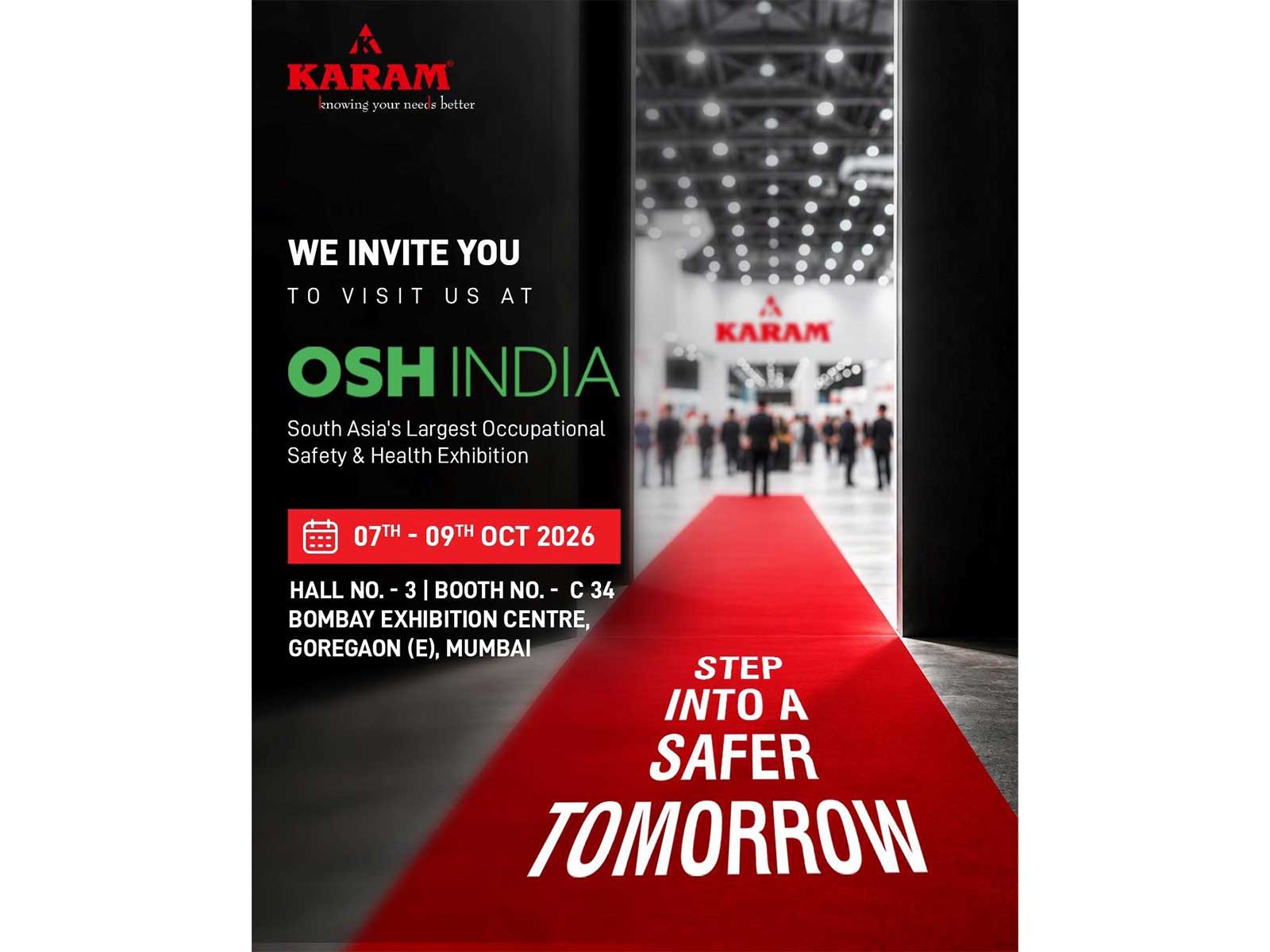 KARAM Safety showcases its advanced workplace safety solutions at OSH India 2026 in Mumbai, presenting its range of fall protection and personal protective equipment solutions for diverse industrial applications