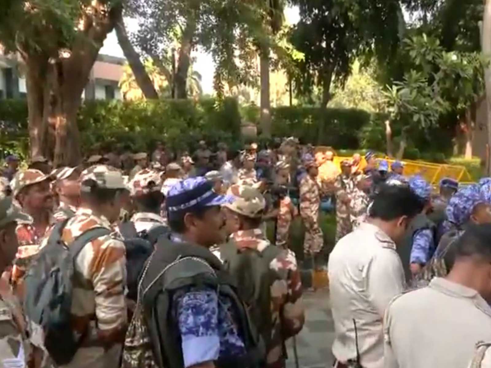 Heavy security deployed near Jantar Mantar (Photo/ANI)