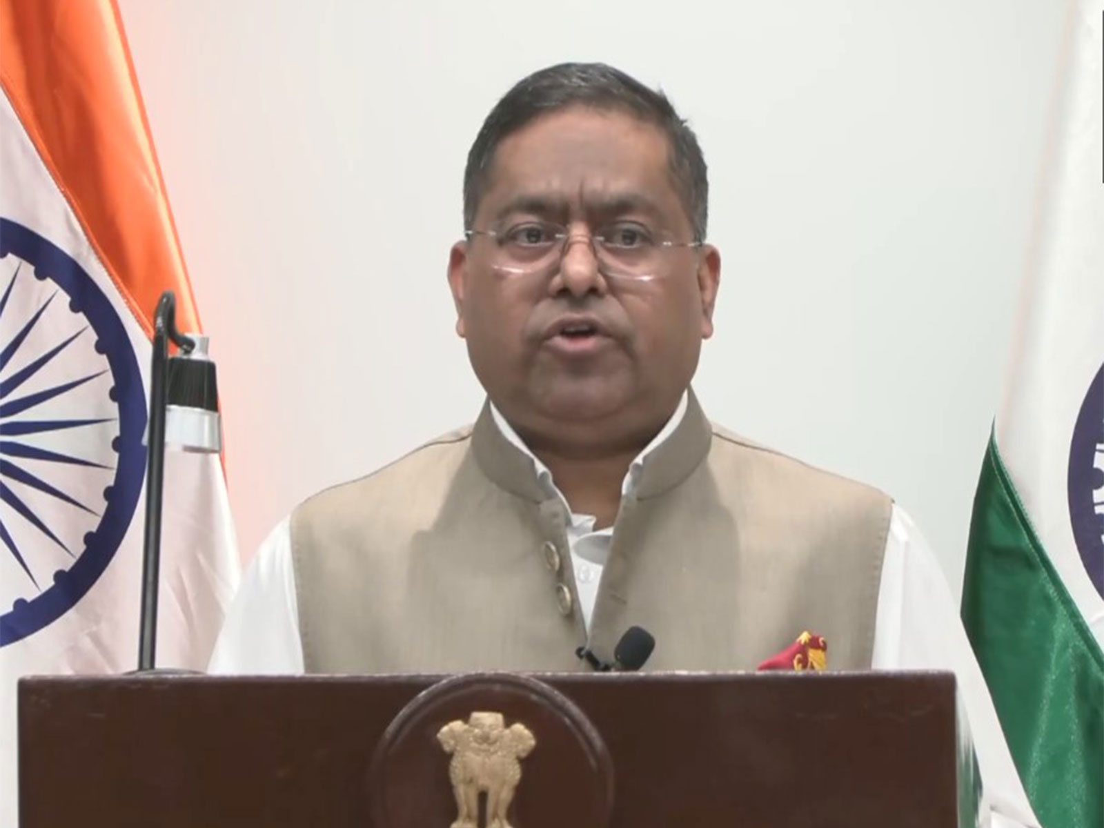 MEA Spokesperson Randhir Jaiswal (Photo/ANI)