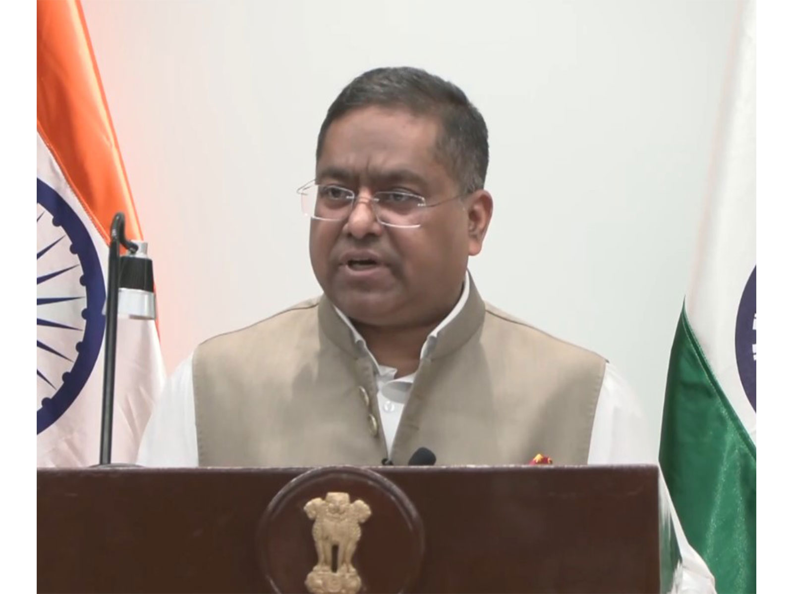 MEA Spokesperson Randhir Jaiswal (Photo/ANI)