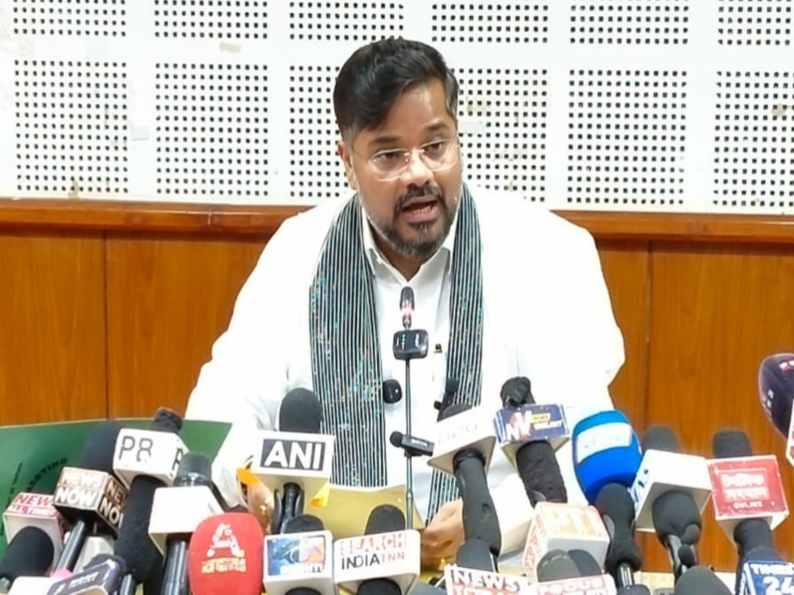Tripura Govt spokesperson and Minister Sushanta Chowdhury (File Photo/ANI)
