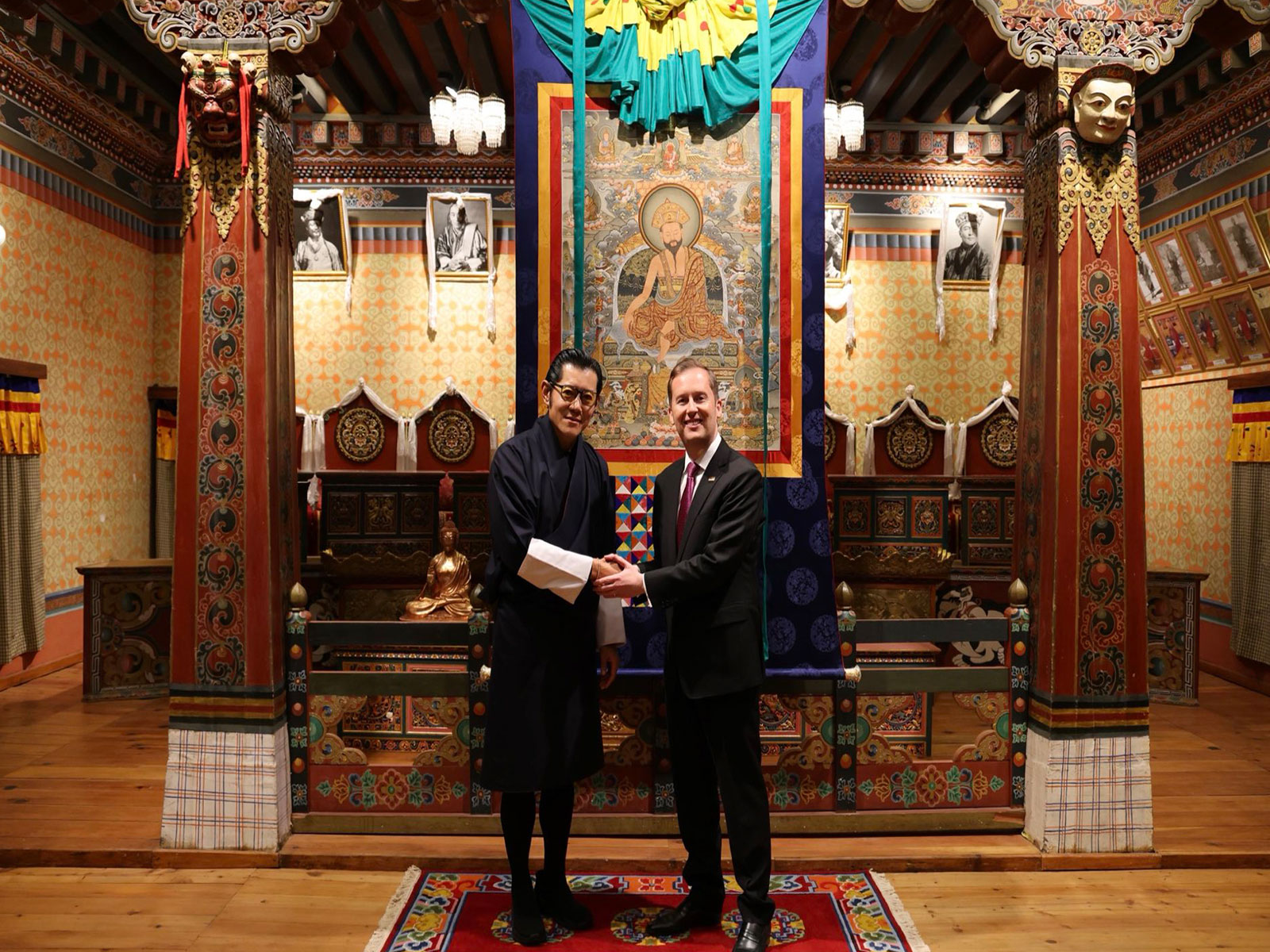 US Ambassador to India Sergio Gor meets Bhutanese King Jigme Khesar Namgyel Wangchuck (Photo/X/@USAmbIndia)