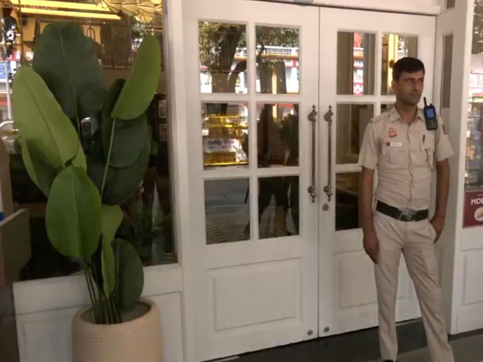 Visuals from outside the meeting venue in Connaught Place (Photo/ ANI)