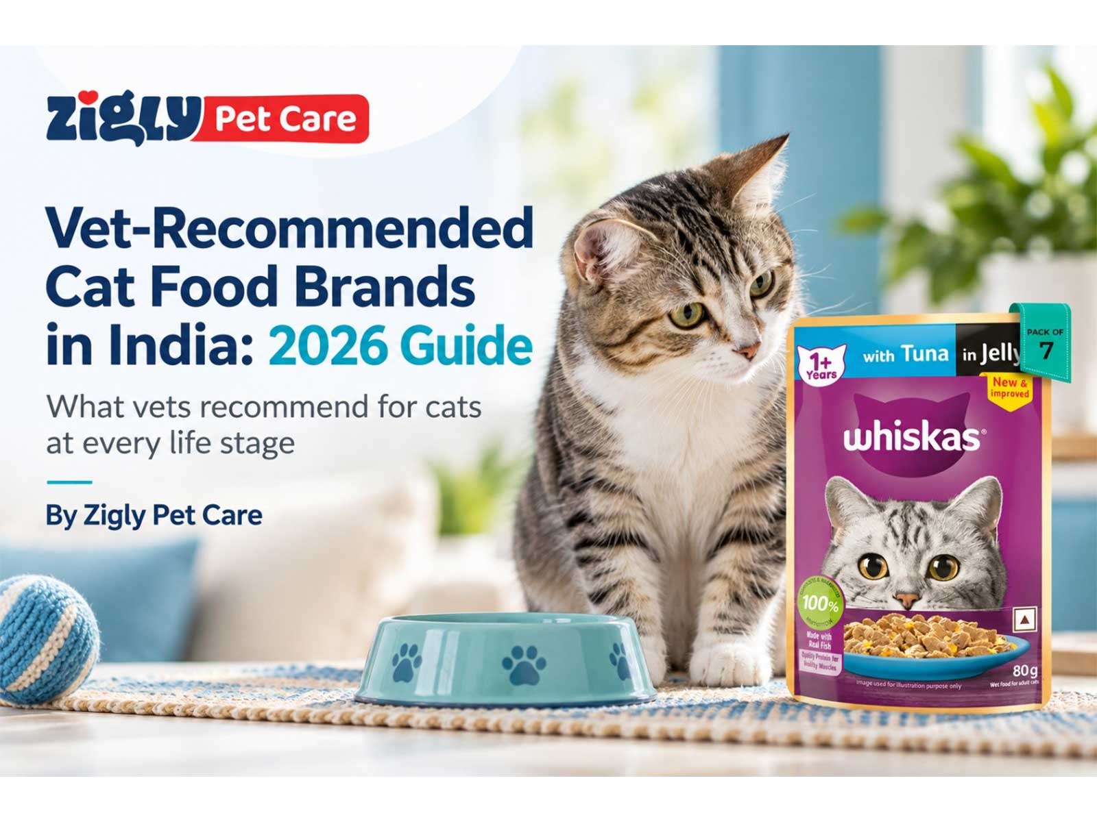 Vet-Recommended Cat Food Brands in India: The 2026 Guide by Zigly Pet Care
