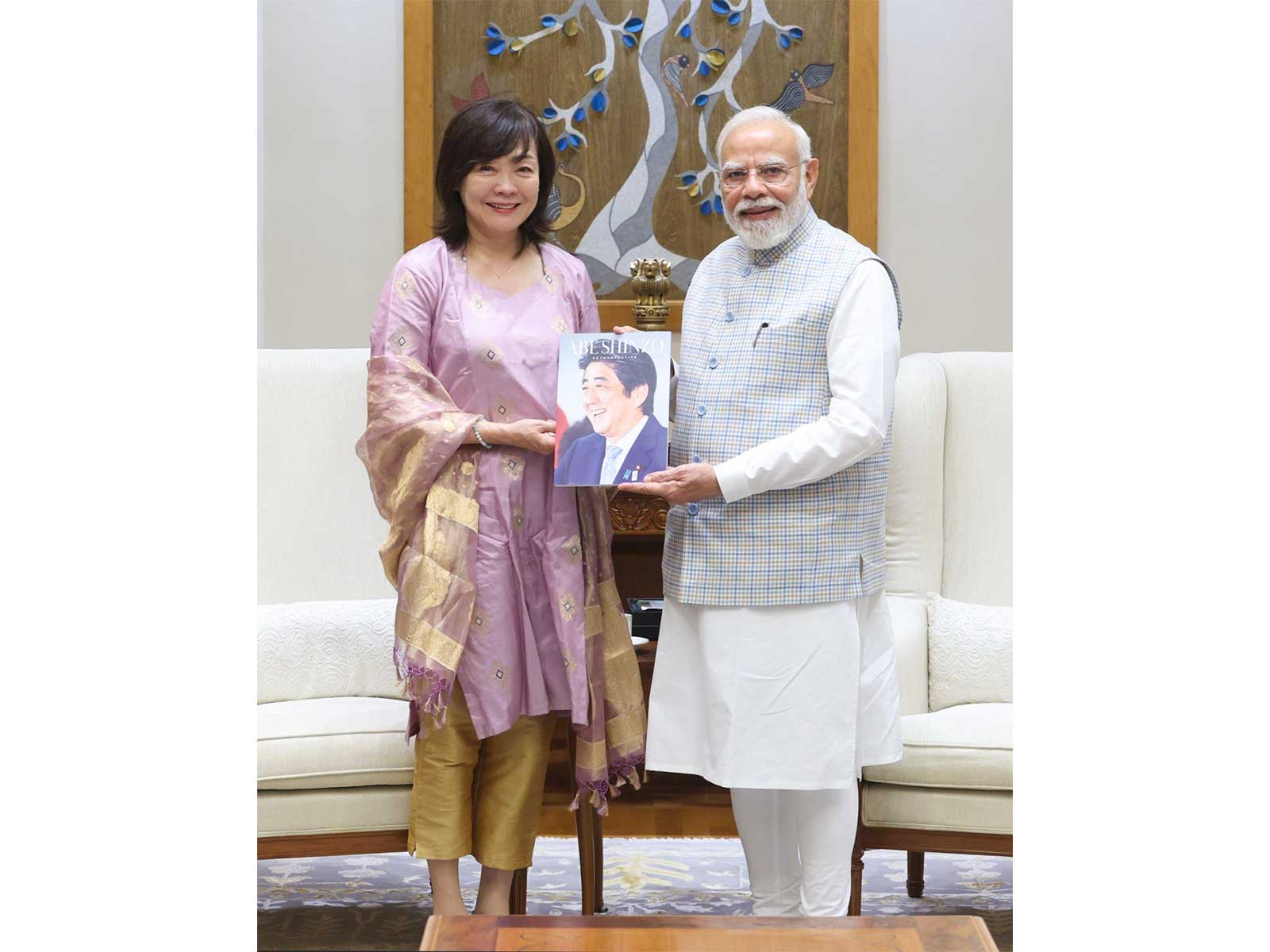 PM Modi meets ex-Japan PM Shinzo Abe’s wife (Photo/X@narendramodi) PM Modi meets ex-Japan PM Shinzo Abe’s wife (Photo/X@narendramodi)
