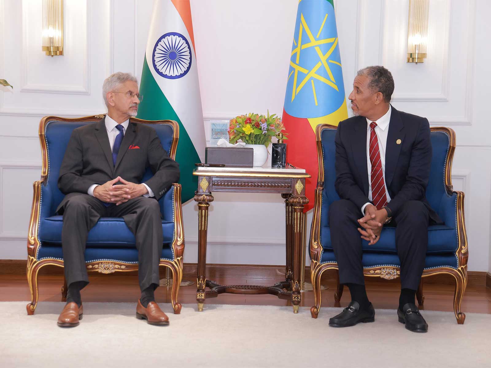 EAM Jaishankar and State Minister, Ministry of Foreign Affairs of the Federal Democratic Republic of Ethiopia (Photo: x/@DrSJaishankar) EAM Jaishankar and State Minister, Ministry of Foreign Affairs of the Federal Democratic Republic of Ethiopia (Photo: x/@DrSJaishankar)