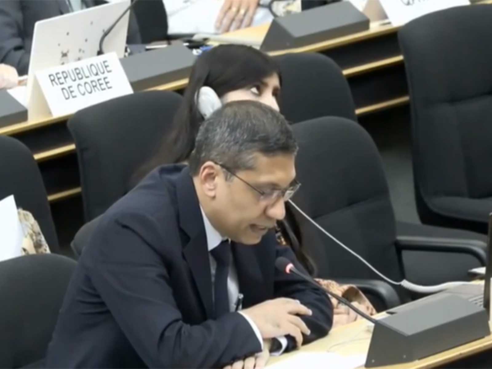 India's Ambassador and Permanent Representative to the UN and other international organisations in Geneva, Arindam Bagchi (Photo/X/@IndiaUNGeneva)