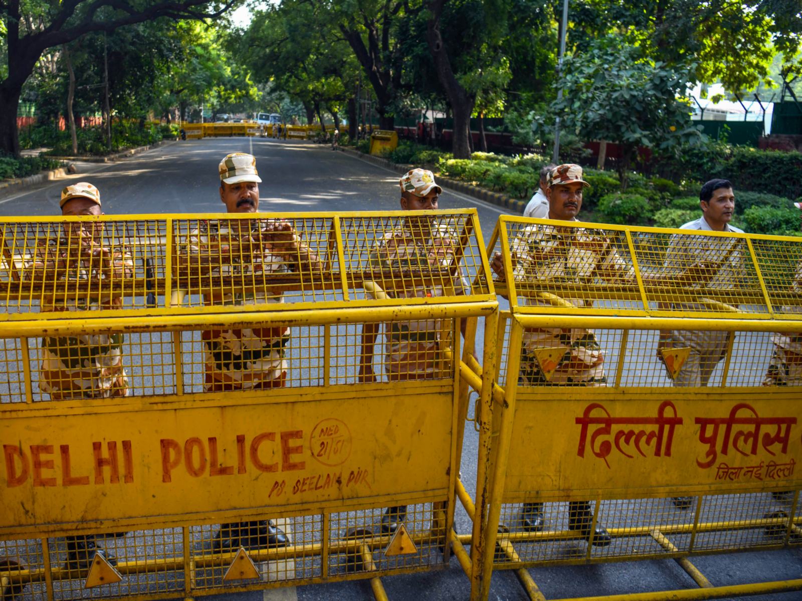 Security tightened in National capital ahead of CJP's proposed protest (Photo/ANI) Security tightened in National capital ahead of CJP's proposed protest (Photo/ANI)
