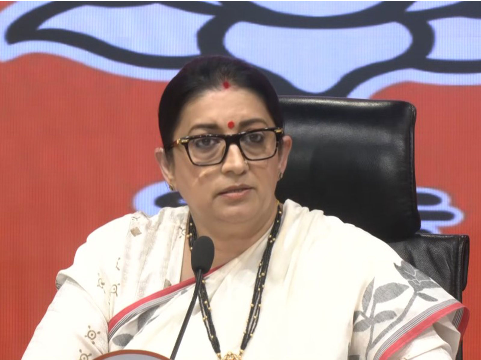 BJP General Secretary Smriti Irani (Photo/ANI)